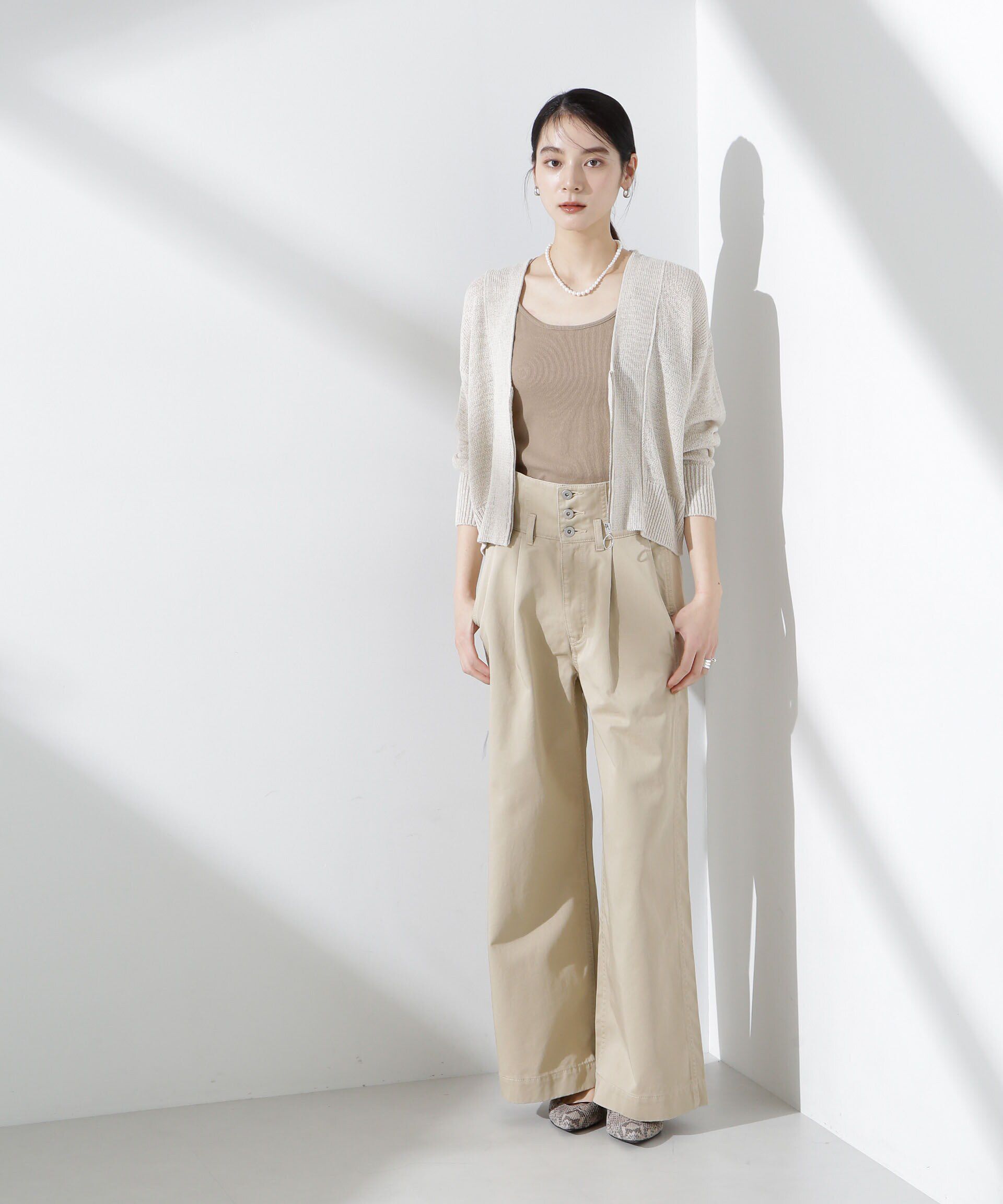 nano･universe「カップ付きバッククロスキャミソール」|Tシャツ・カットソー|