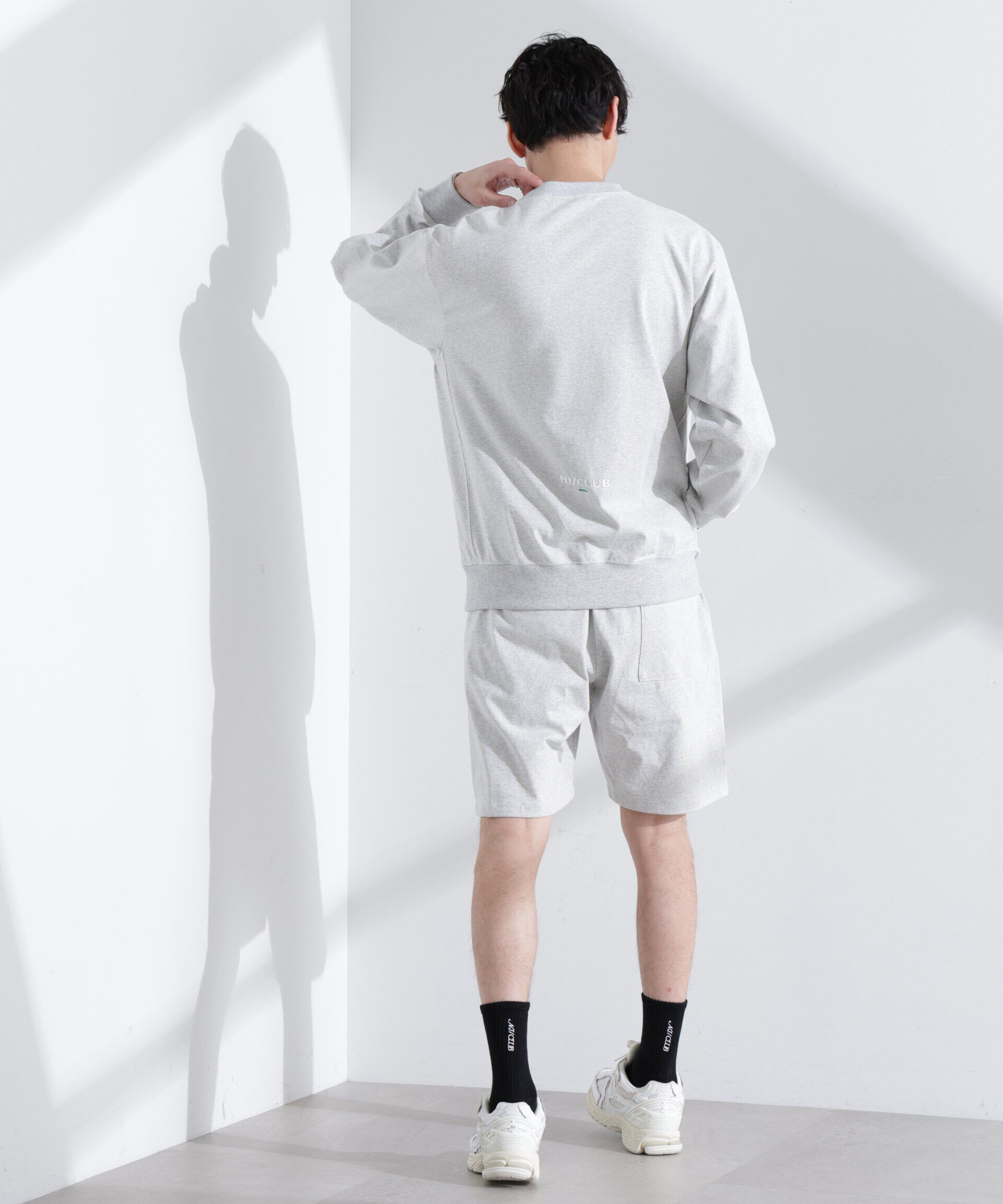 nano･universe「｢NJ/CLUB｣ USAコットン クルーネック スウェット（セットアップ可）」|Tシャツ・カットソー|