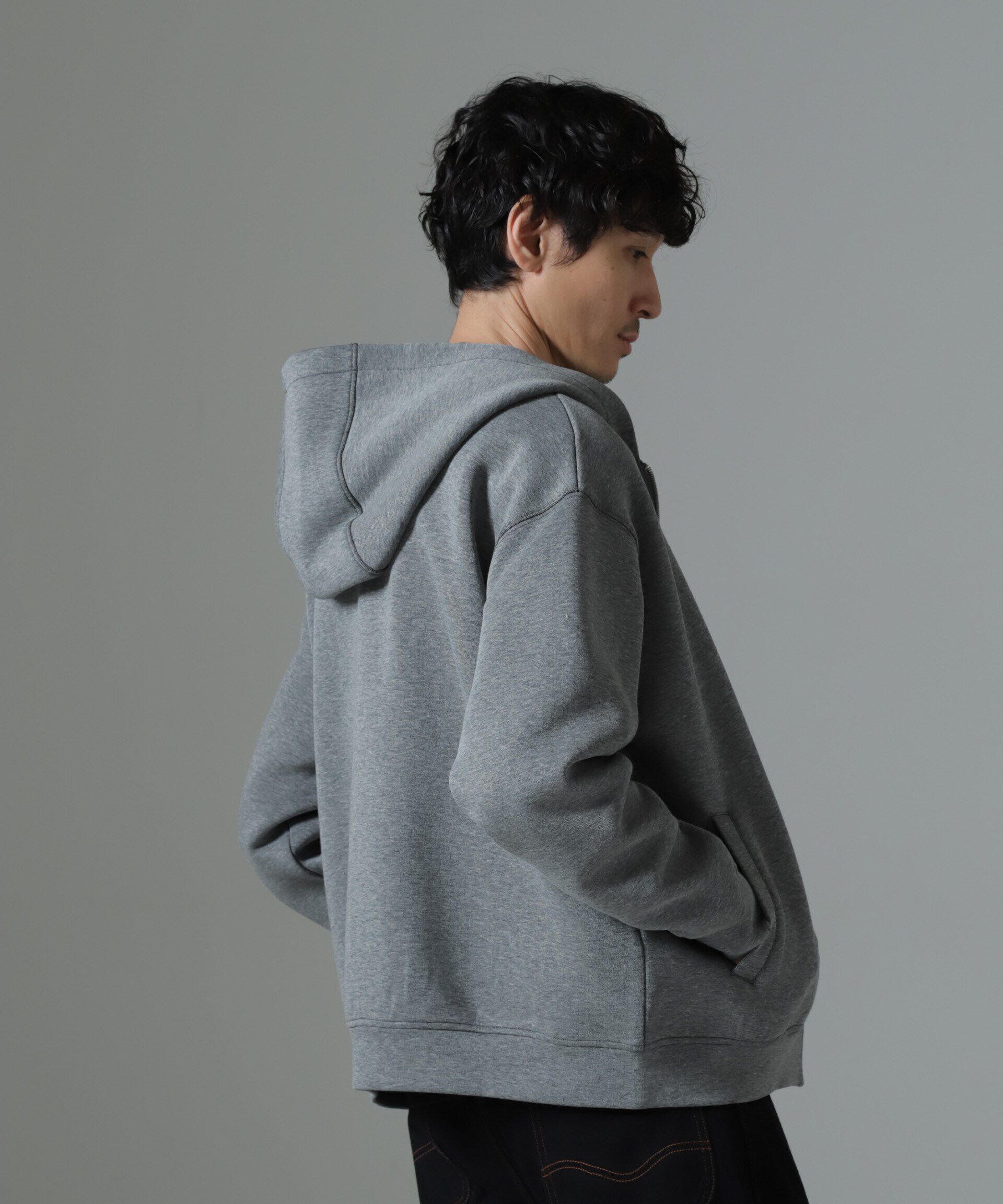 nano･universe「ボンディングボルドフィットフーディーブルゾン」|Tシャツ・カットソー|