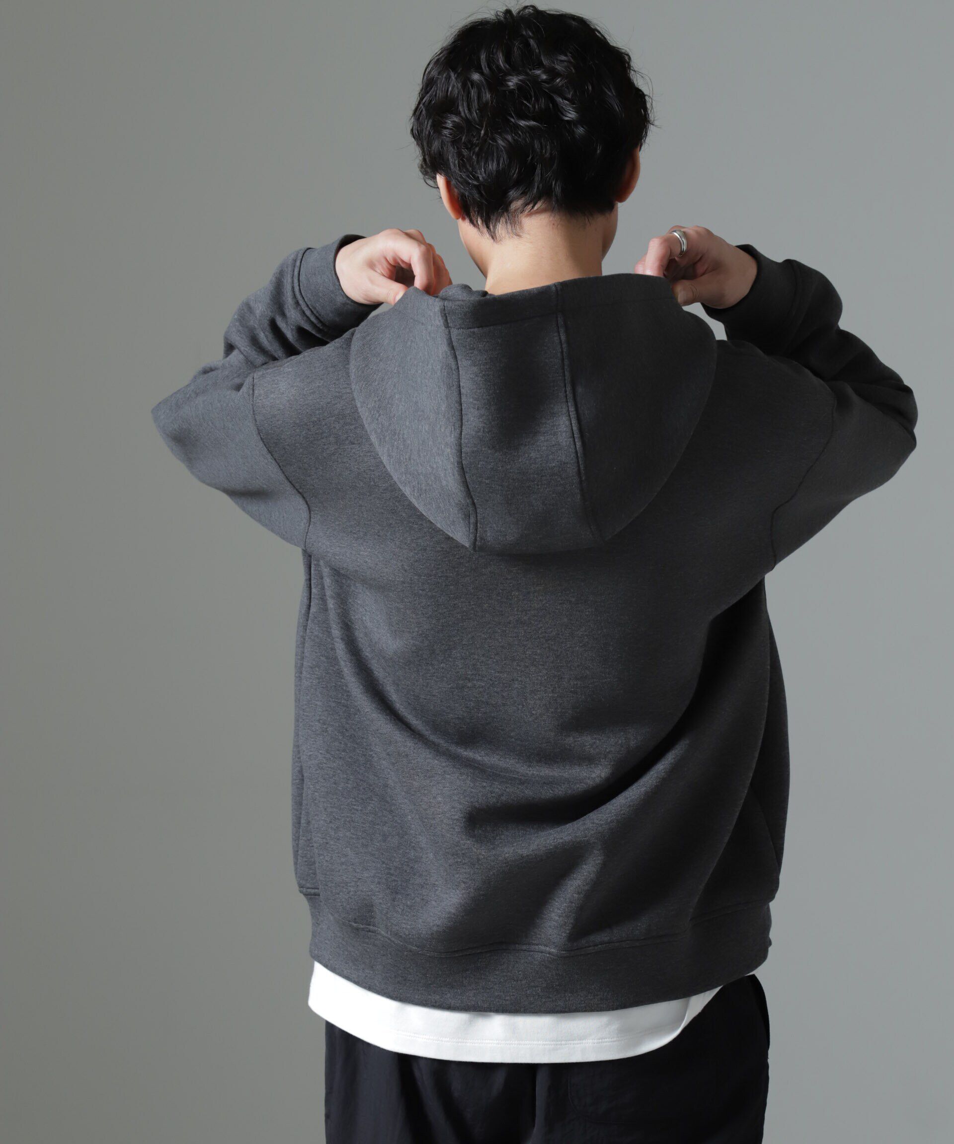 nano･universe「ボンディングボルドフィットフーディーブルゾン」|Tシャツ・カットソー|