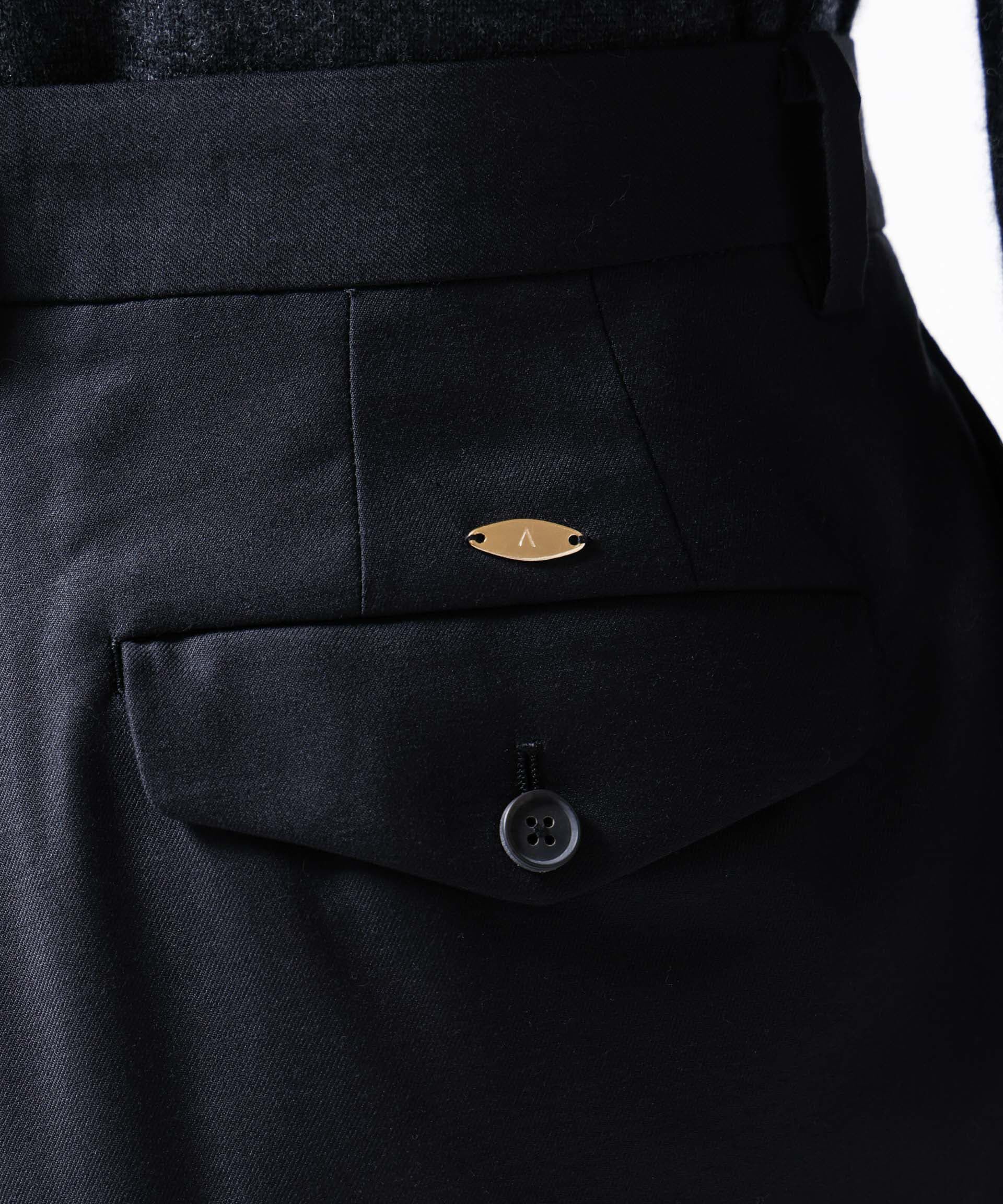 nano･universe「｢ASSEMBLANC｣シルクブレンドクリースワイドトラウザー」|チノ|