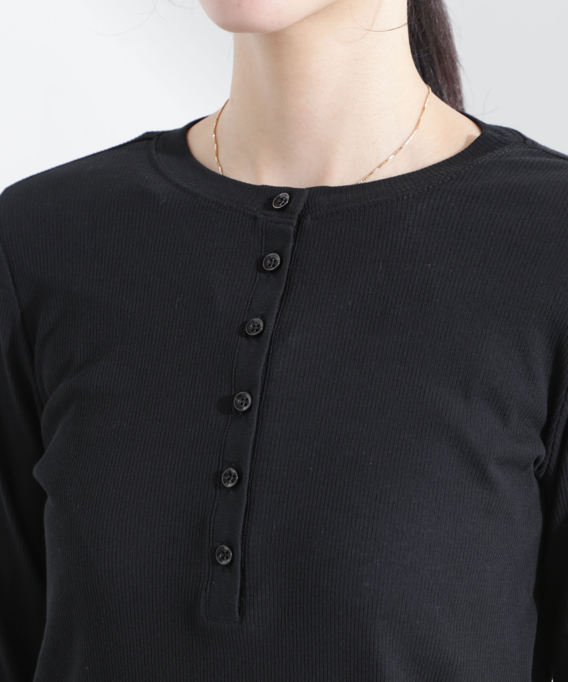 nano･universe「シアーリブヘンリーネックトップス」|Tシャツ・カットソー|