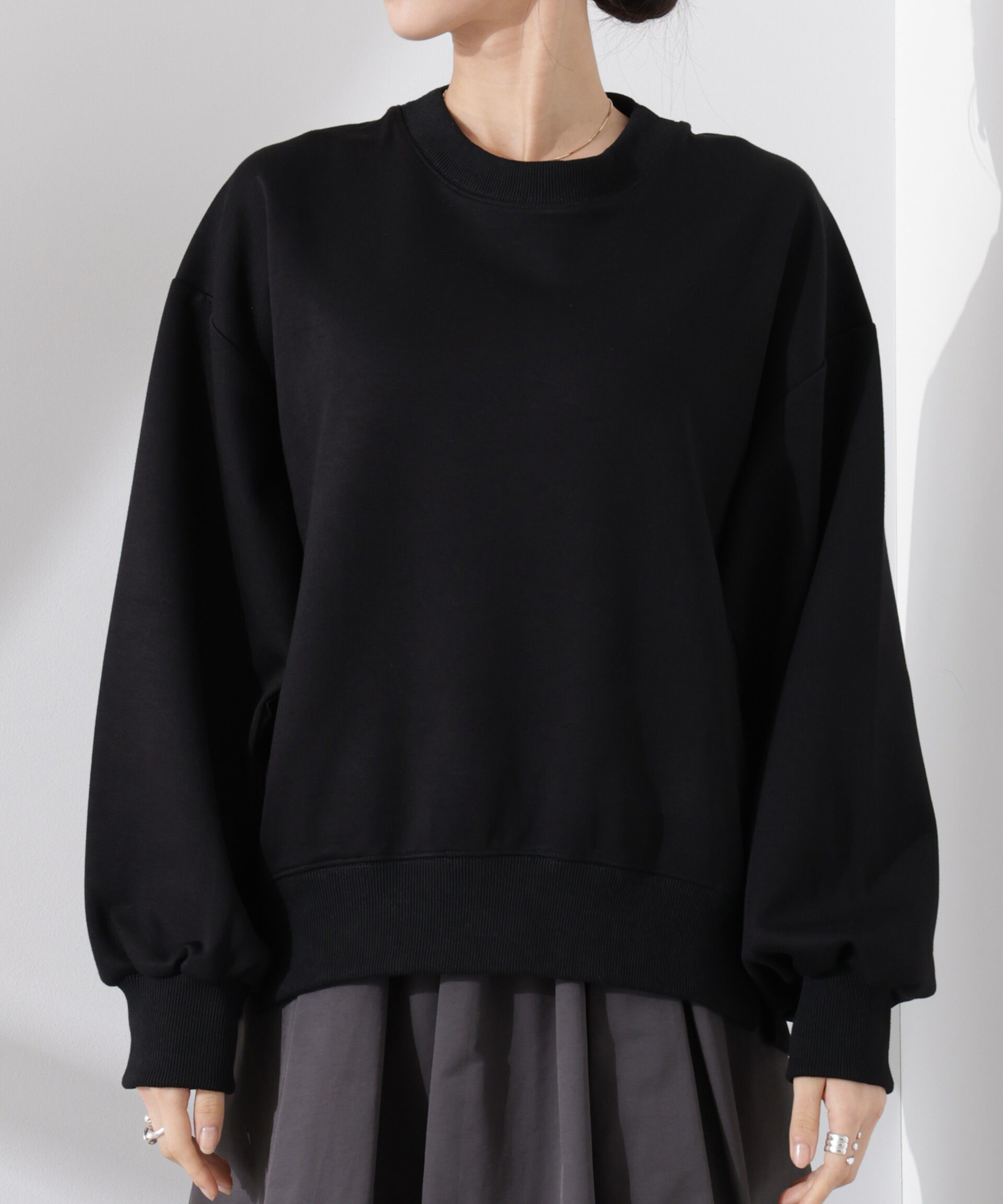 nano･universe「布帛コンビポンチカットトップス」|Tシャツ・カットソー|