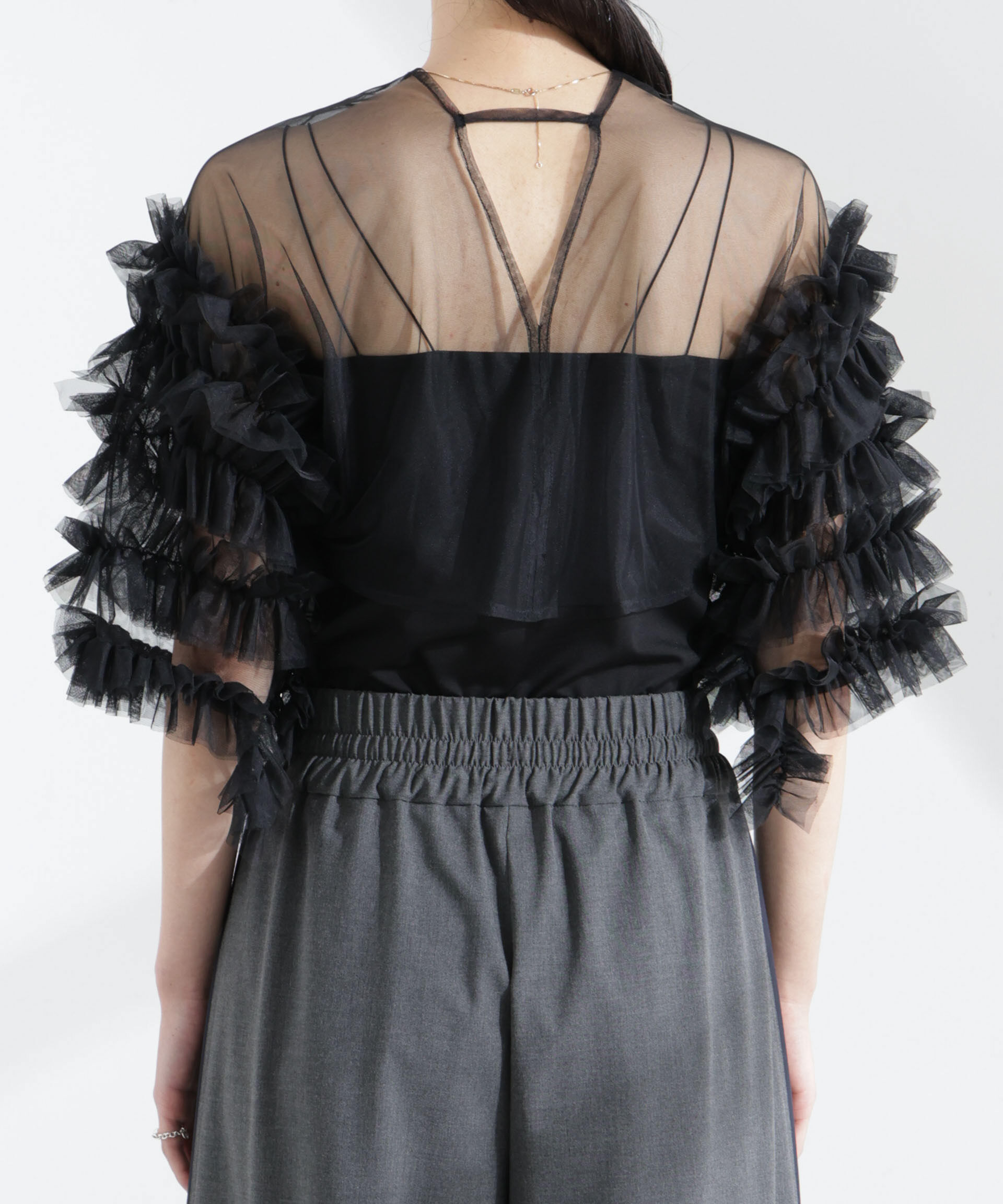 nano･universe「troisieme chaco/チュールボレロ」|シャツ・ブラウス|