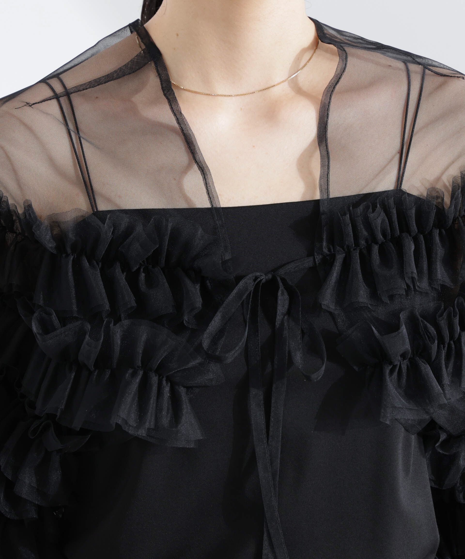 nano･universe「troisieme chaco/チュールボレロ」|シャツ・ブラウス|