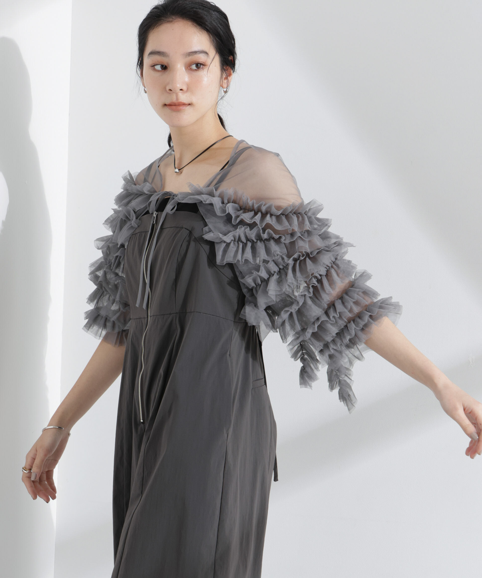 nano･universe「troisieme chaco/チュールボレロ」|シャツ・ブラウス|