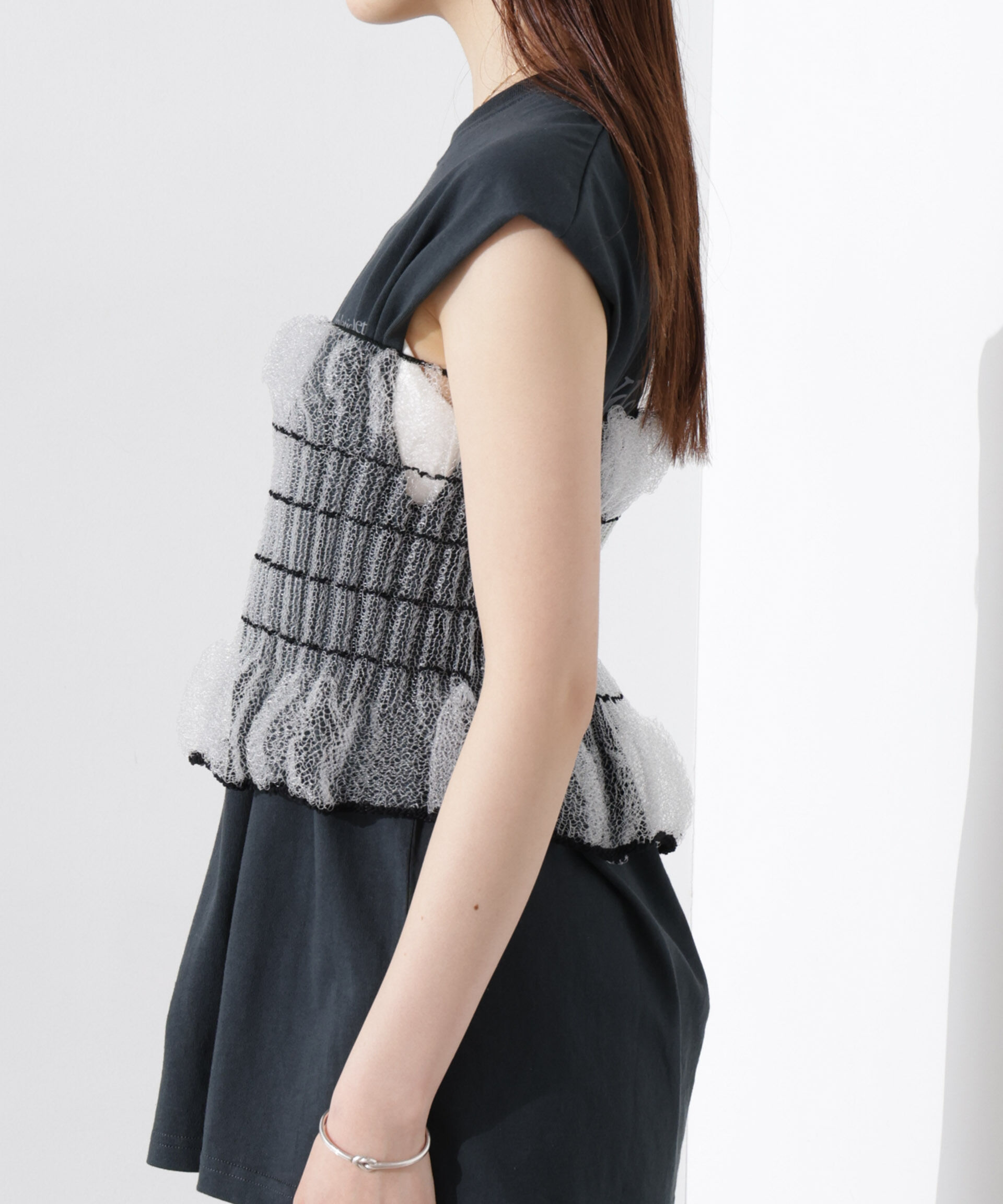 nano･universe「ODAKHA/clear specter tube top」|ニット・セーター|