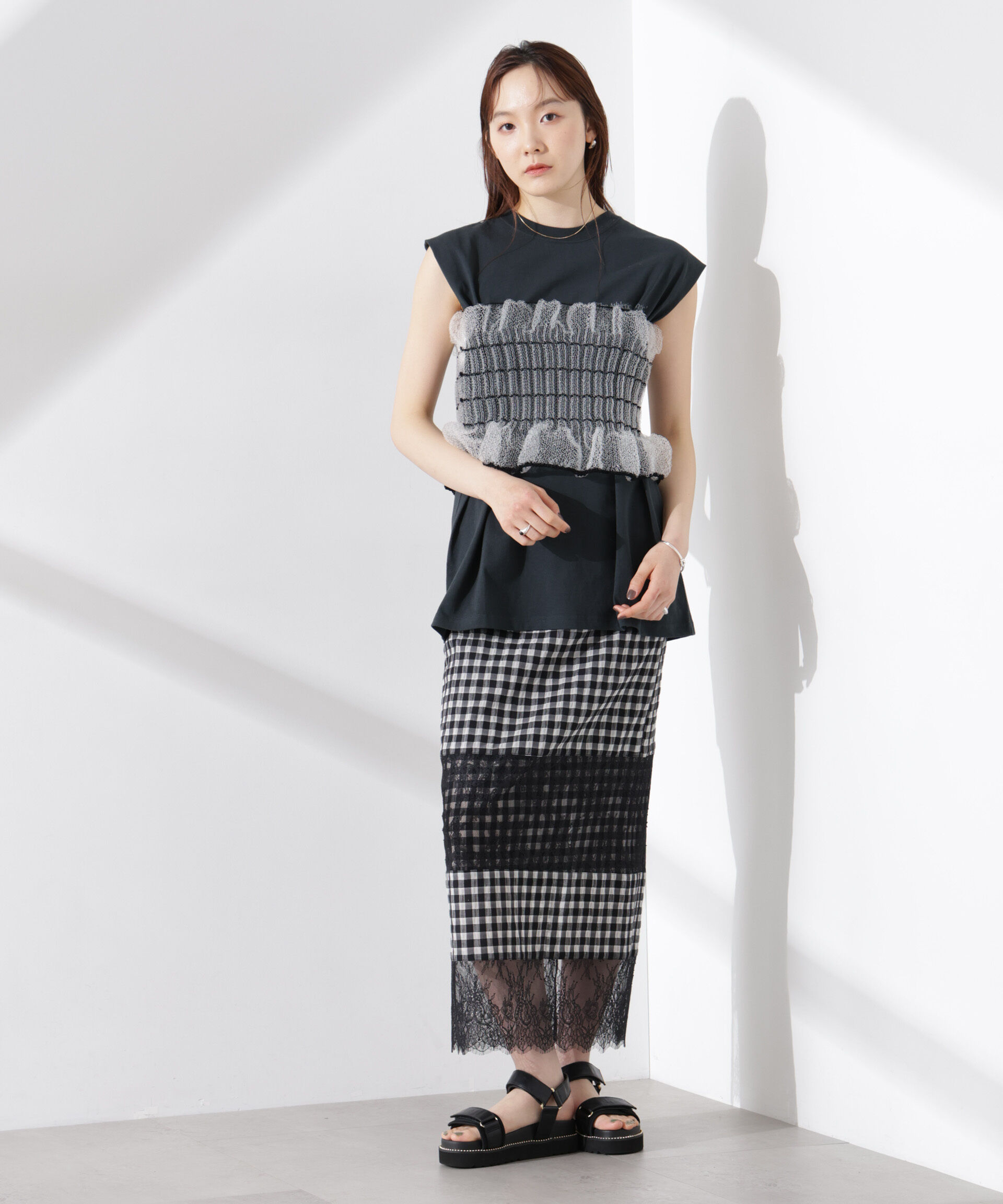 nano･universe「ODAKHA/clear specter tube top」|ニット・セーター|