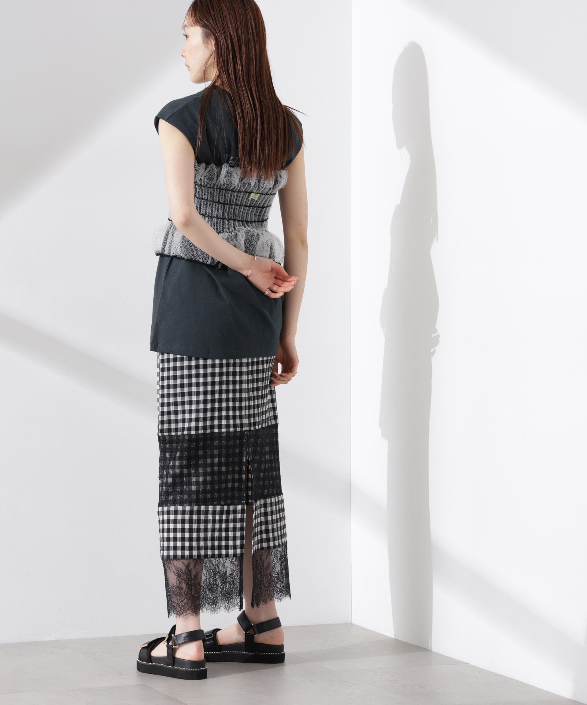 nano･universe「ODAKHA/clear specter tube top」|ニット・セーター|