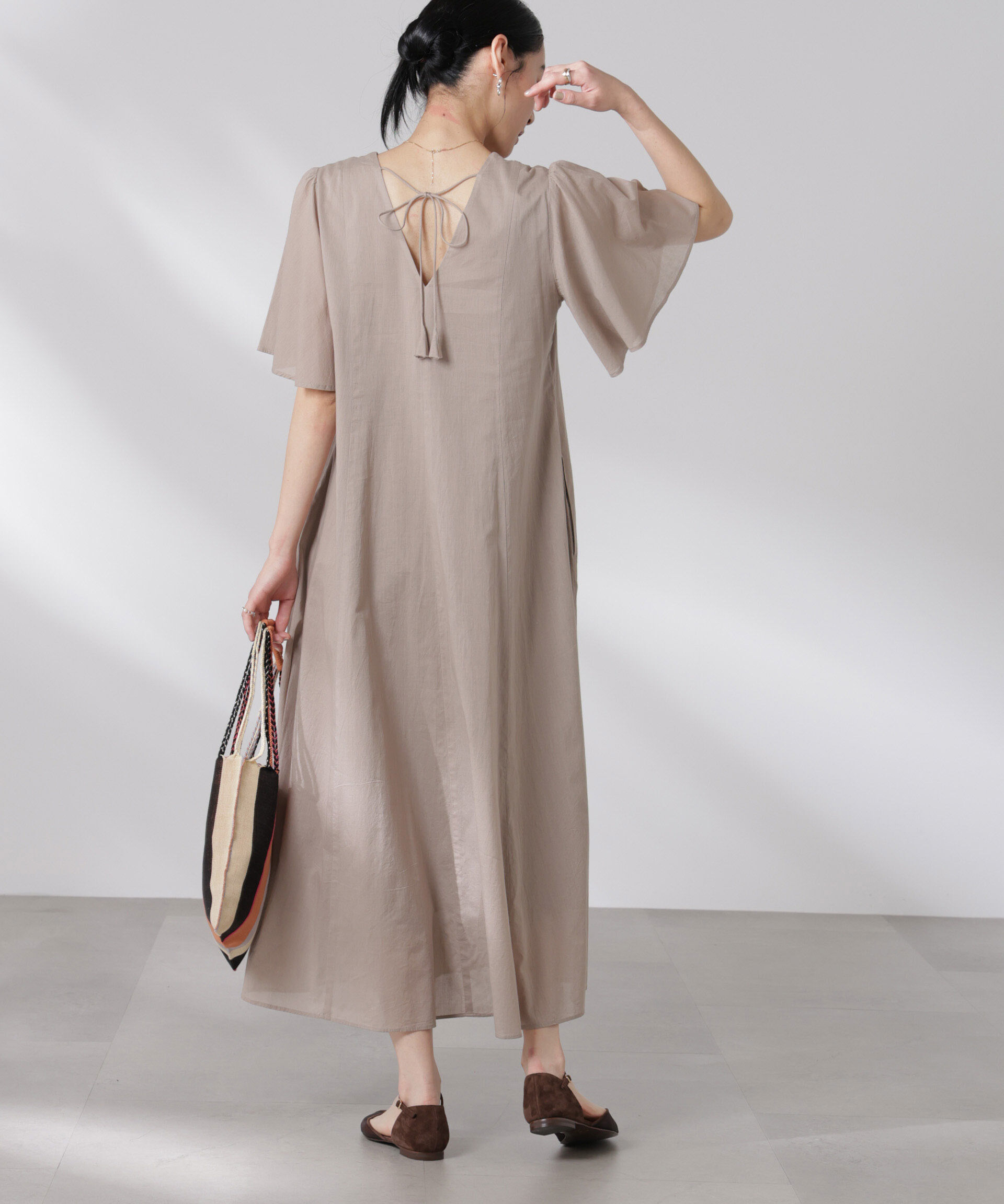 nano･universe「made in india コットンフレアワンピース」|ワンピース|