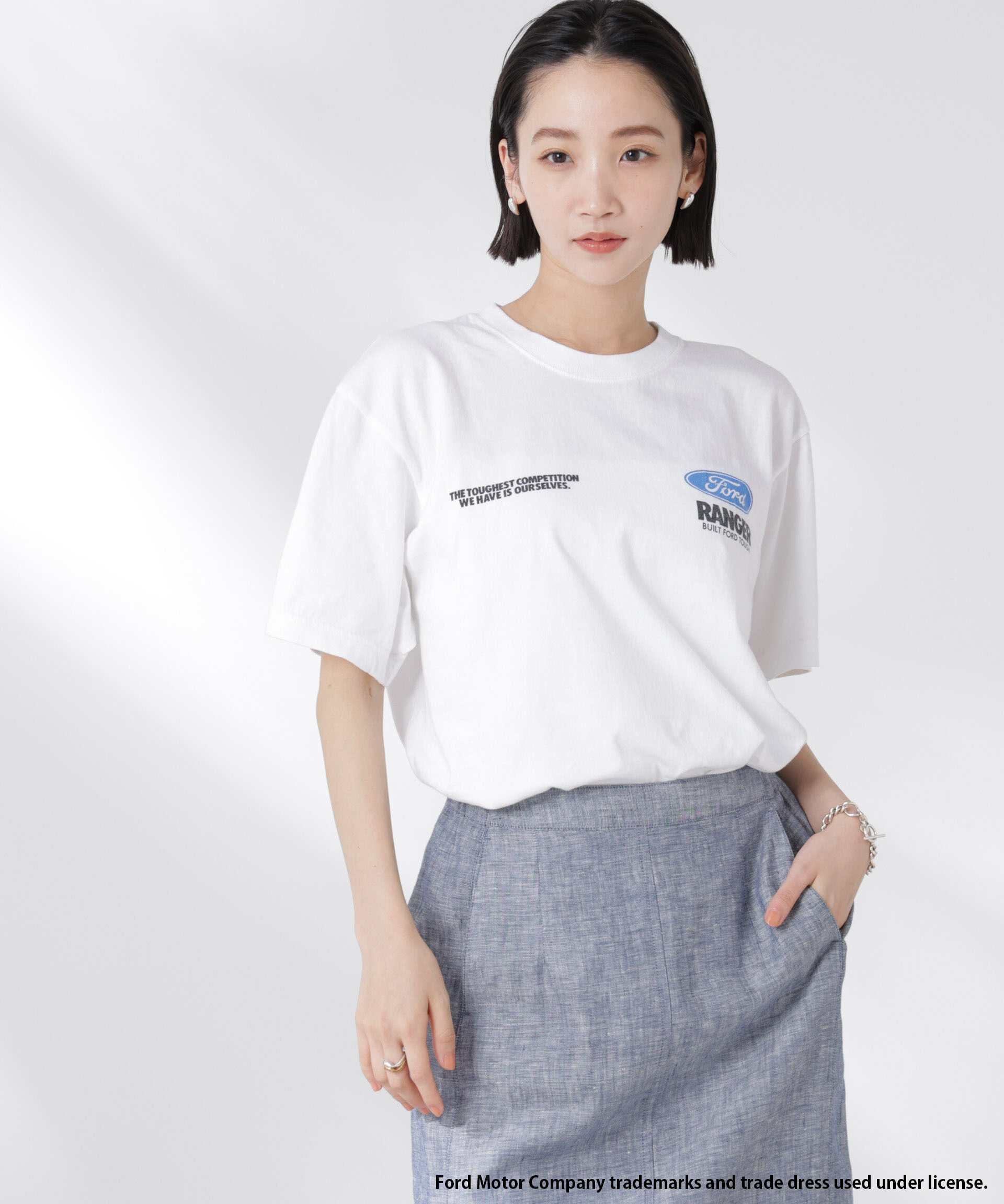 nano･universe「GOOD ROCK SPEED/Ford Tシャツ ホワイト」|Tシャツ・カットソー|ホワイト