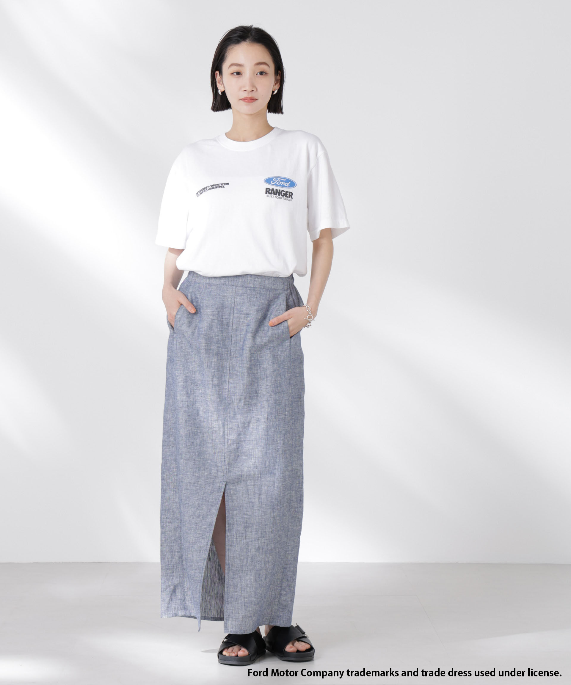 nano･universe「GOOD ROCK SPEED/Ford Tシャツ ホワイト」|Tシャツ・カットソー|