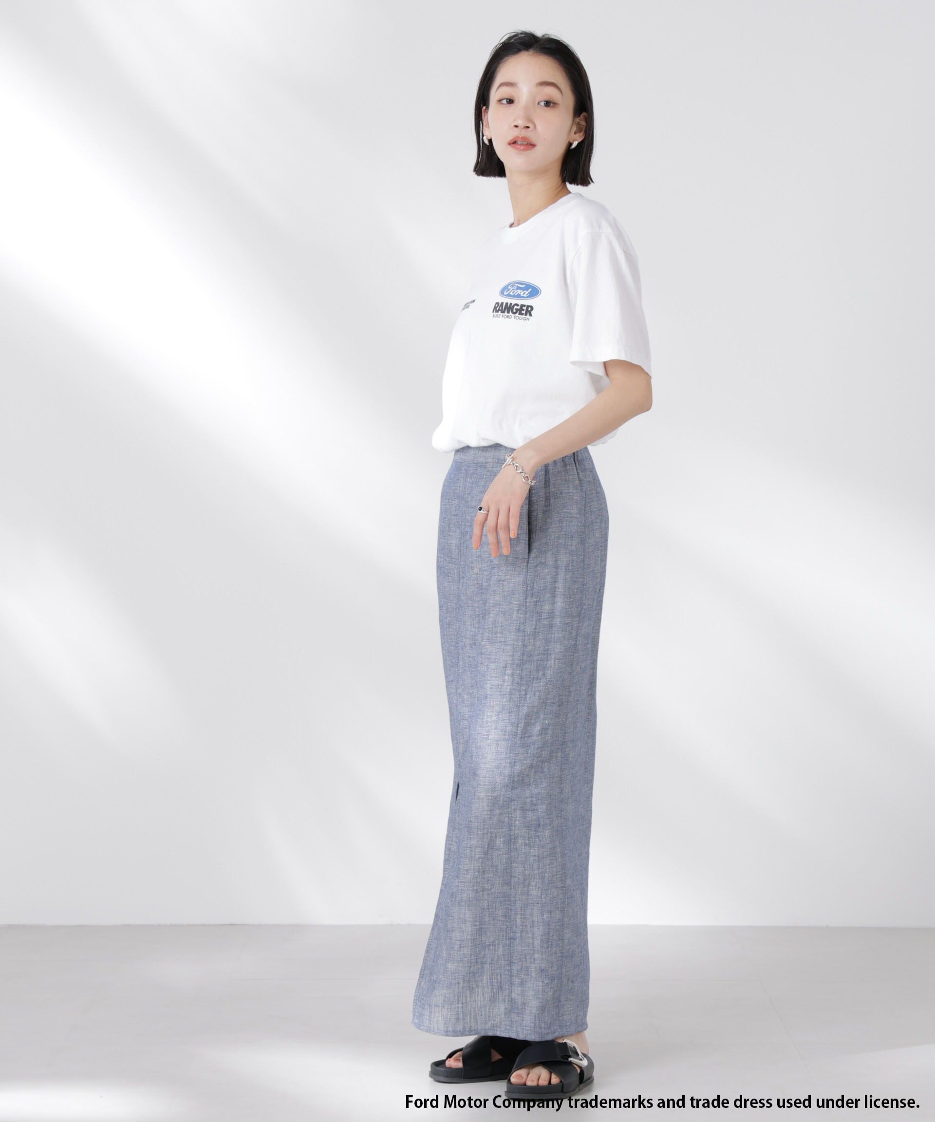 nano･universe「GOOD ROCK SPEED/Ford Tシャツ ホワイト」|Tシャツ・カットソー|