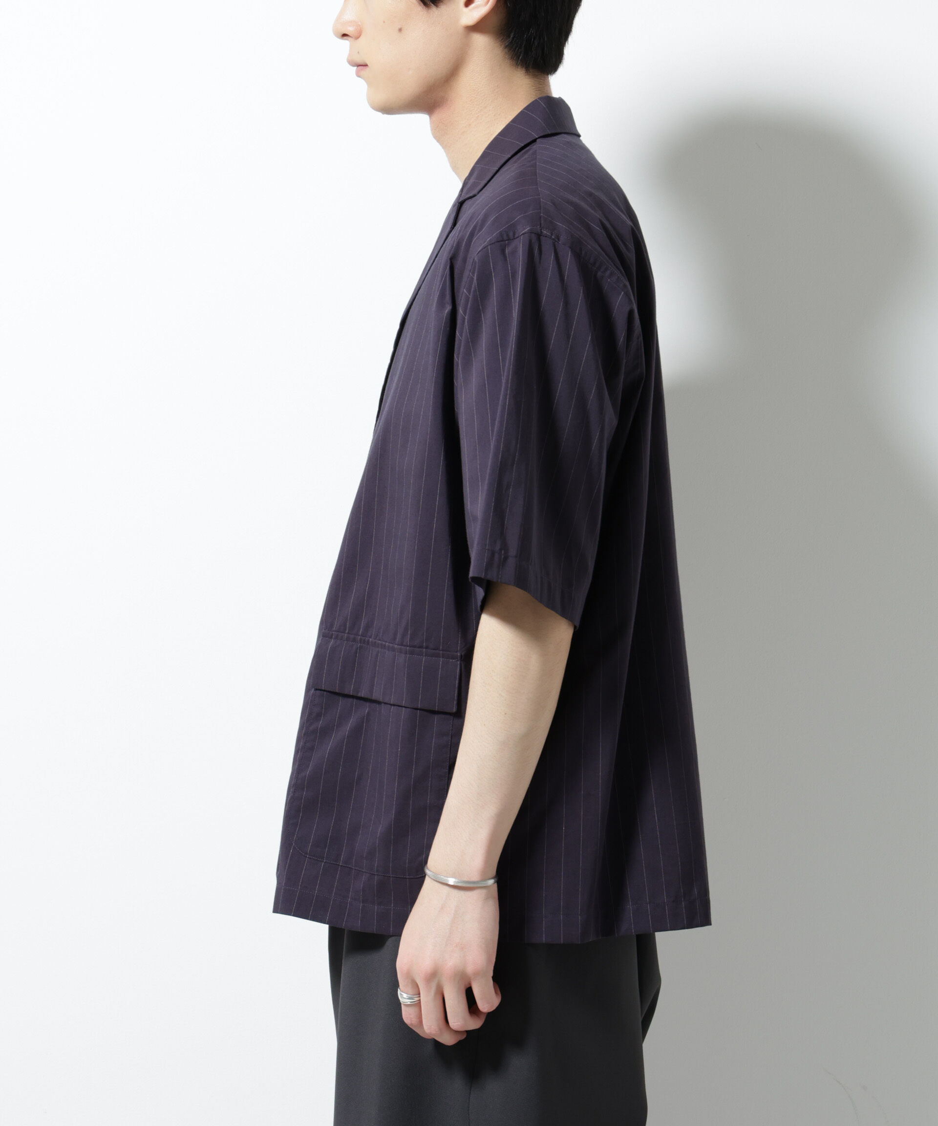 nano･universe「TEXBRID(R)シャツジャケット 半袖」|テーラードジャケット|