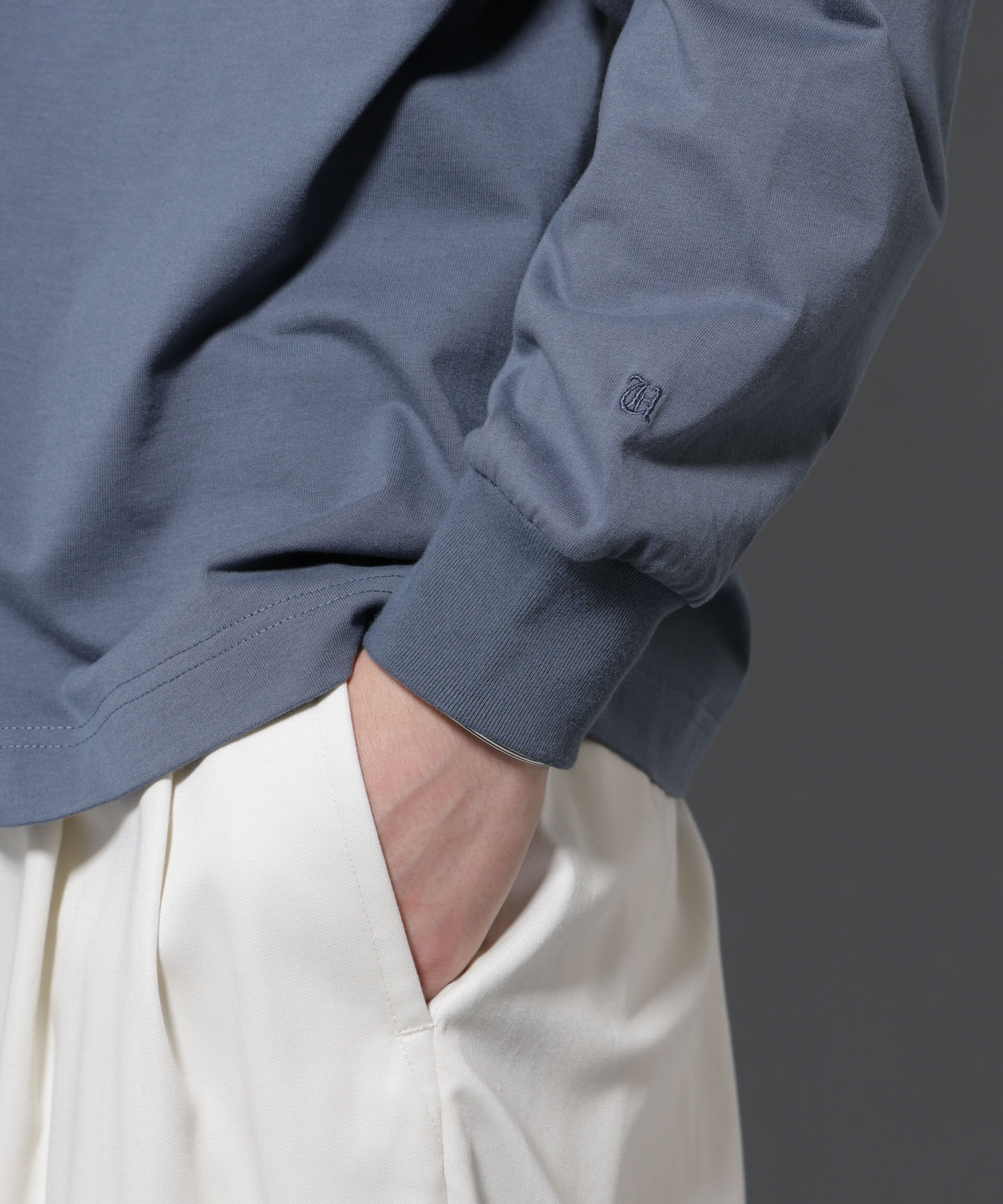 nano･universe「ビックシルエットワンポイントTシャツ 長袖」|Tシャツ・カットソー|