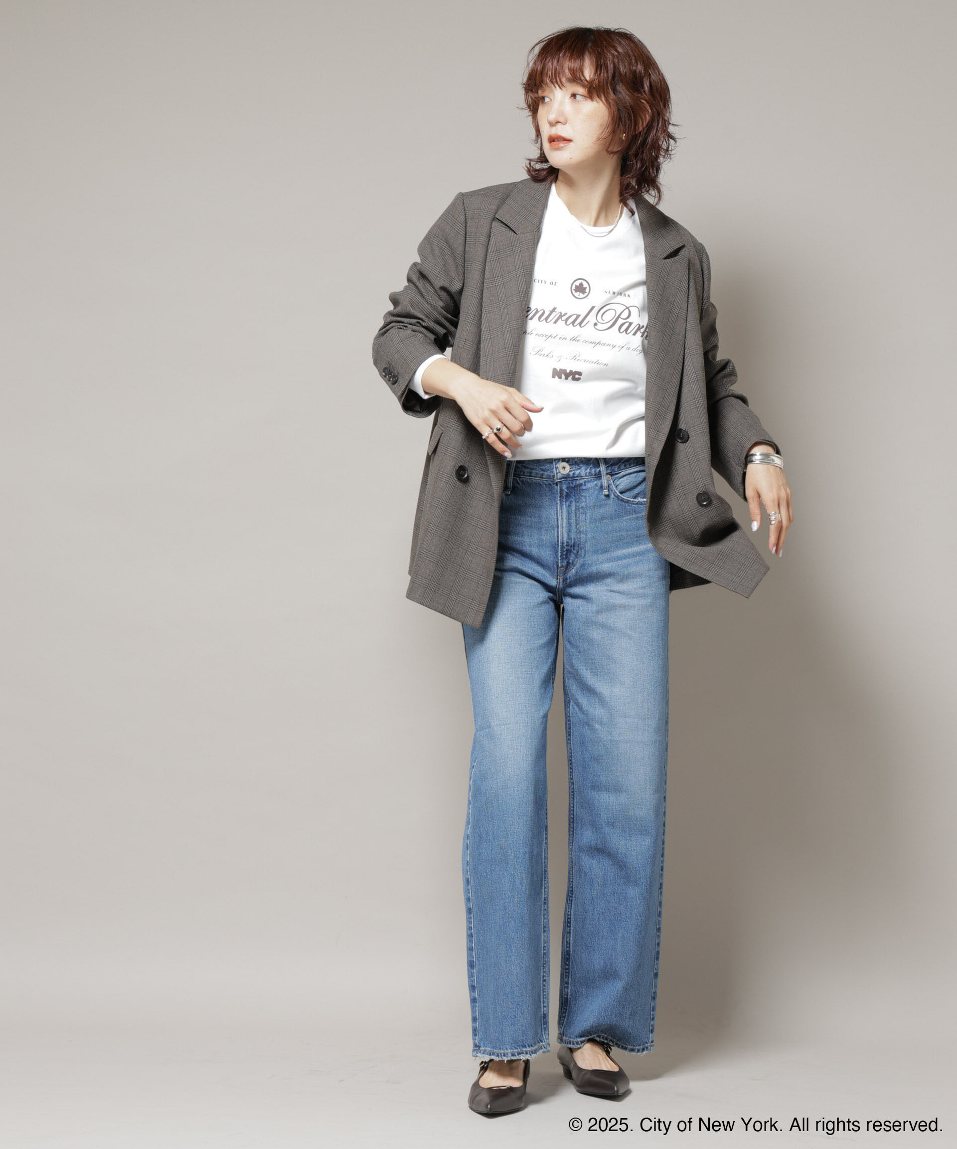 nano･universe「GOOD ROCK SPEED&times;Anti Soaked(R) 汗染み防止 NYC ロンT」|Tシャツ・カットソー|