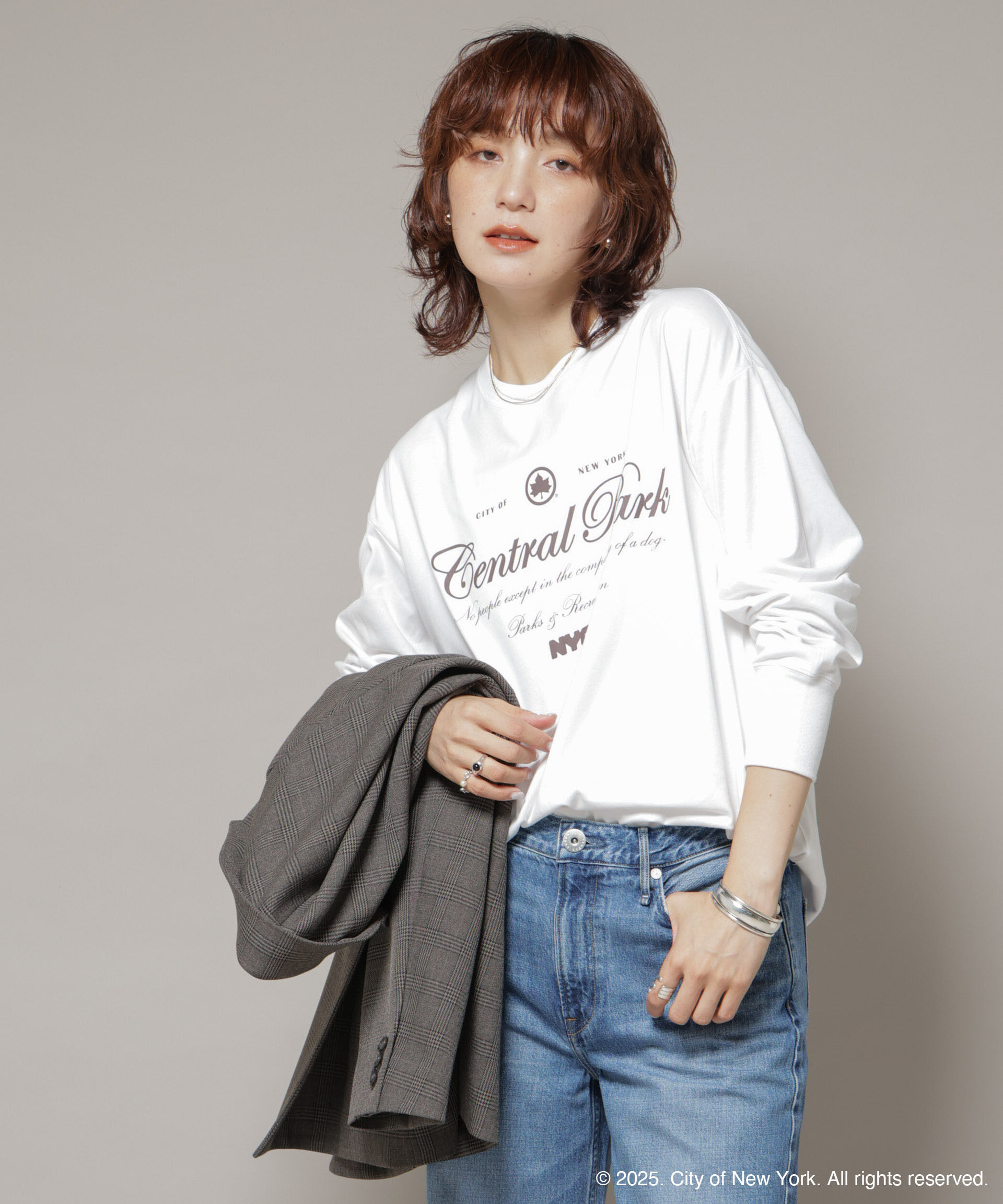 nano･universe「GOOD ROCK SPEED&times;Anti Soaked(R) 汗染み防止 NYC ロンT」|Tシャツ・カットソー|