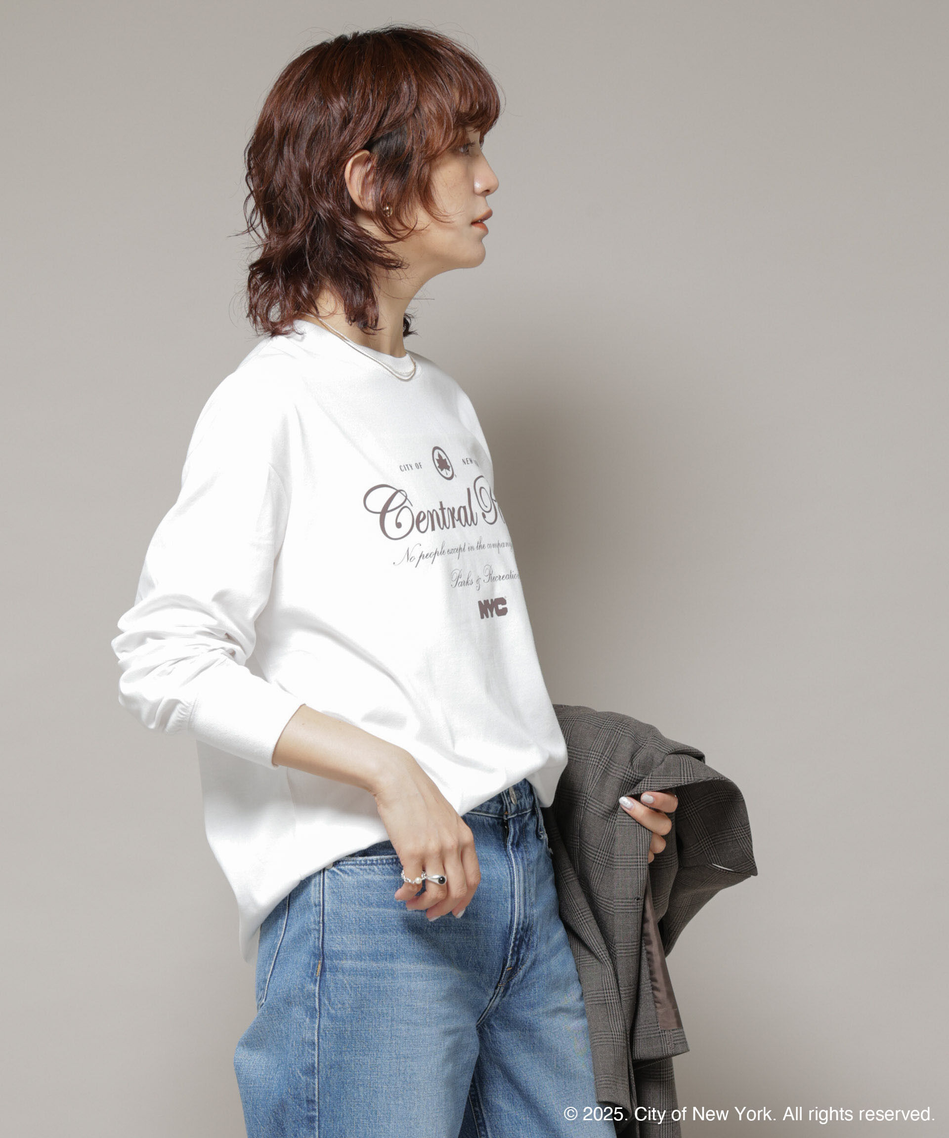 nano･universe「GOOD ROCK SPEED&times;Anti Soaked(R) 汗染み防止 NYC ロンT」|Tシャツ・カットソー|