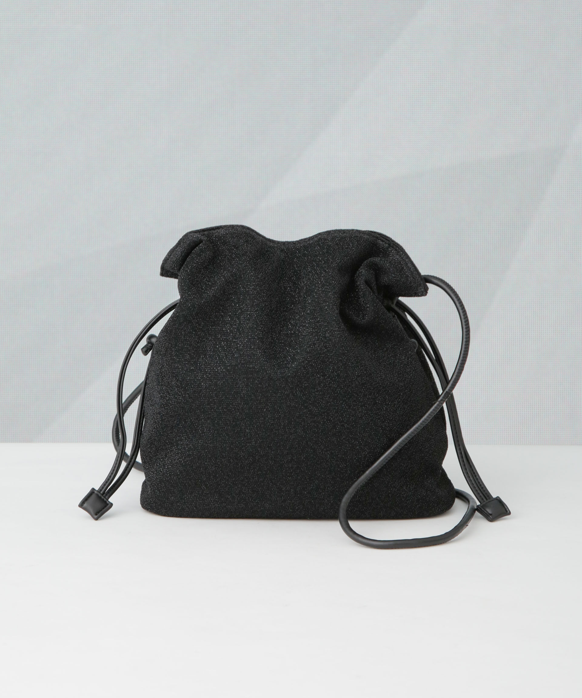 nano･universe「ラメ巾着ショルダーバッグ」|ショルダー・メッセンジャー|