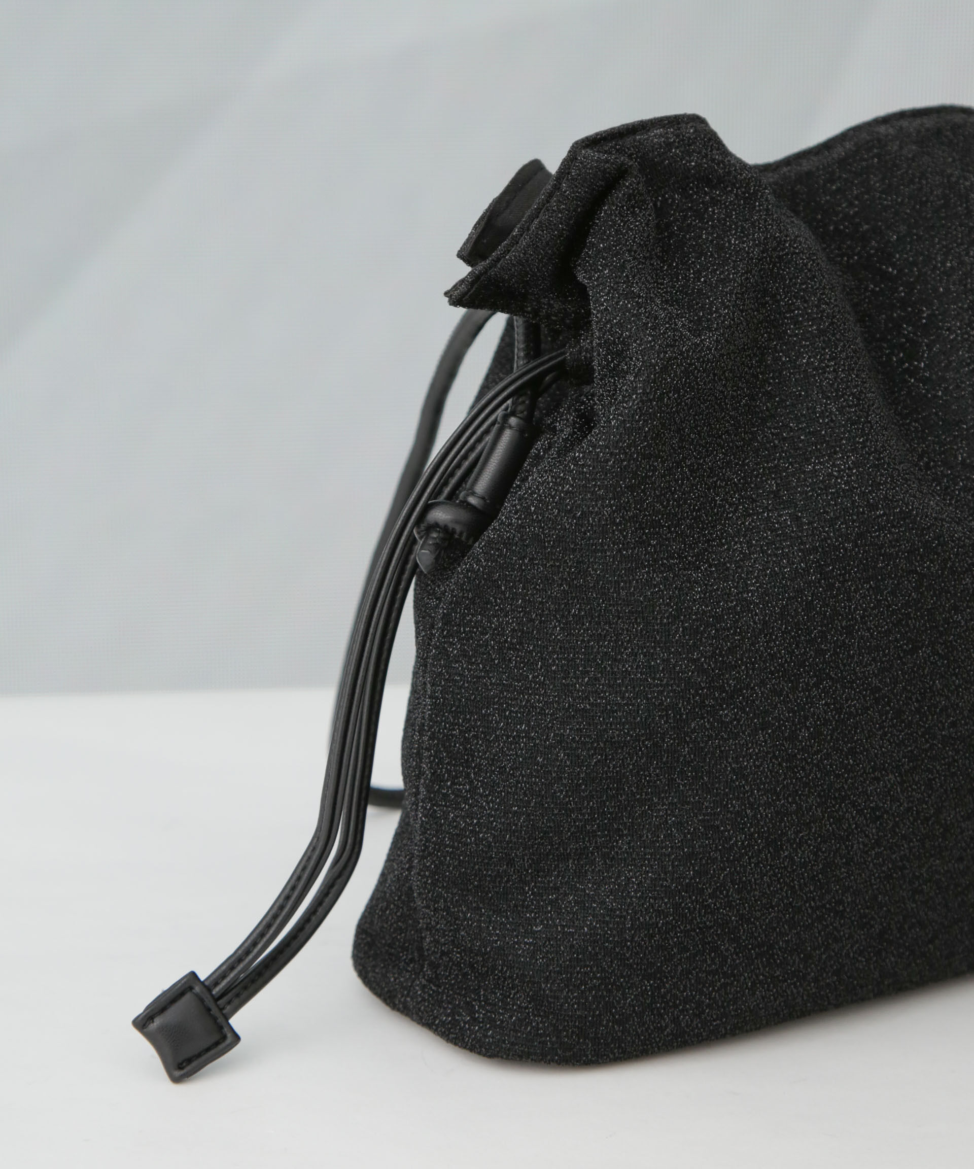 nano･universe「ラメ巾着ショルダーバッグ」|ショルダー・メッセンジャー|