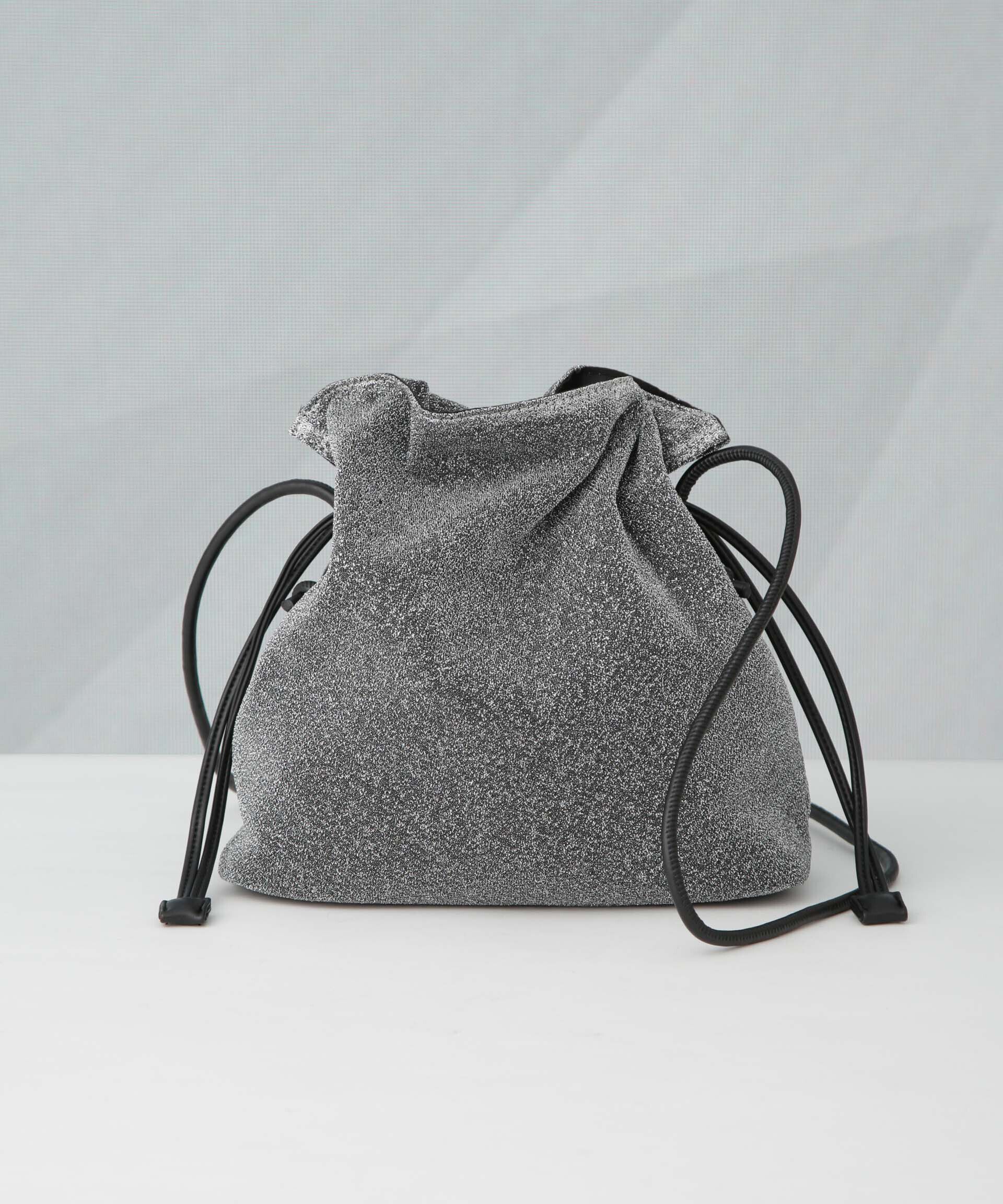 nano･universe「ラメ巾着ショルダーバッグ」|ショルダー・メッセンジャー|