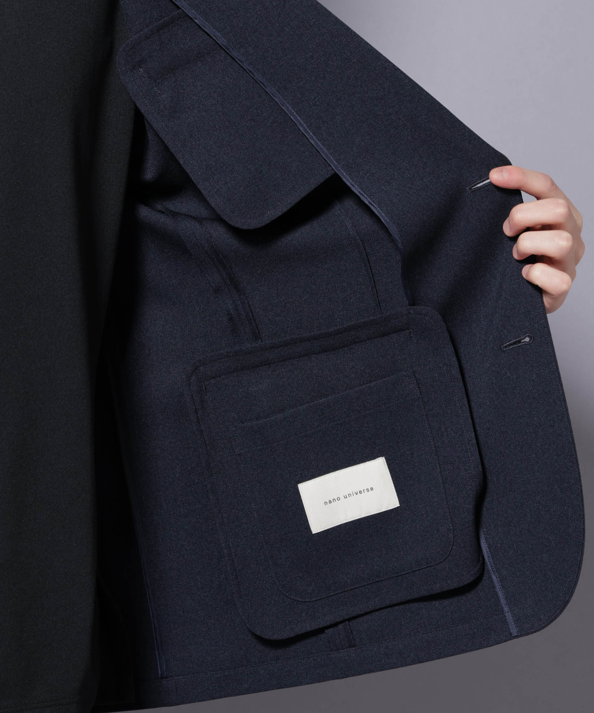 nano･universe「｢Damerino｣LANATEC(R)シャークスキンセットアップ防シワ形態安定」|スーツ|