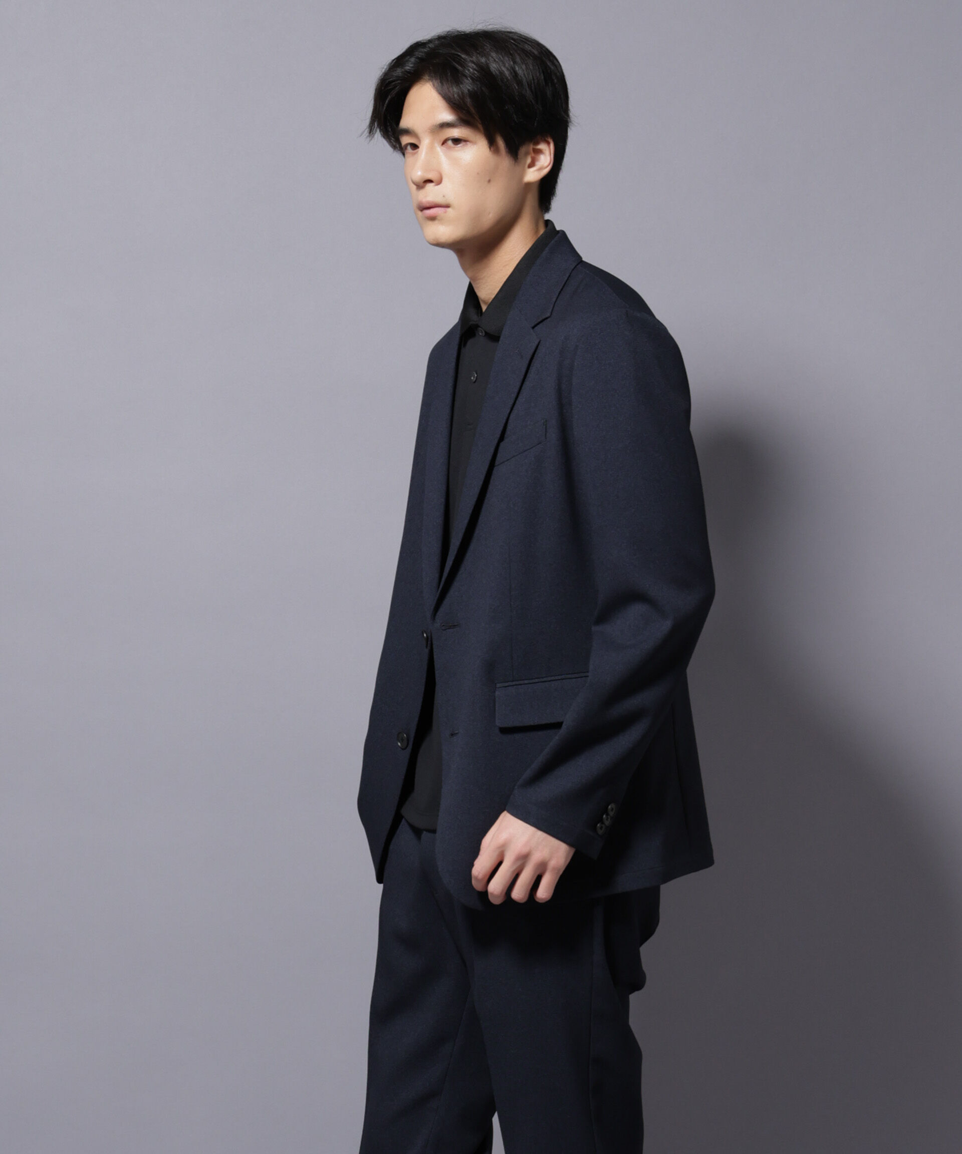 nano･universe「｢Damerino｣LANATEC(R)シャークスキンセットアップ防シワ形態安定」|スーツ|