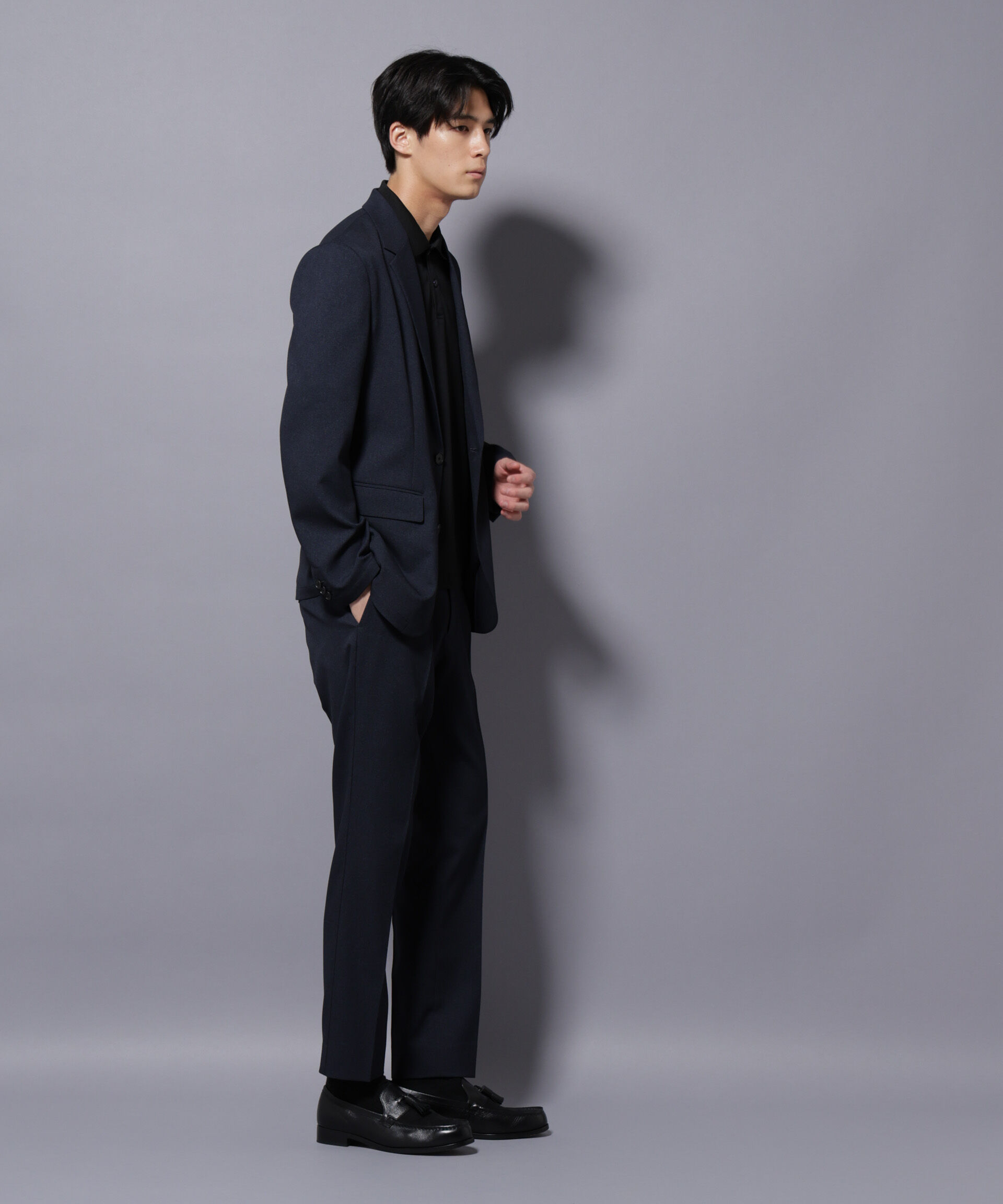 nano･universe「｢Damerino｣LANATEC(R)シャークスキンセットアップ防シワ形態安定」|スーツ|