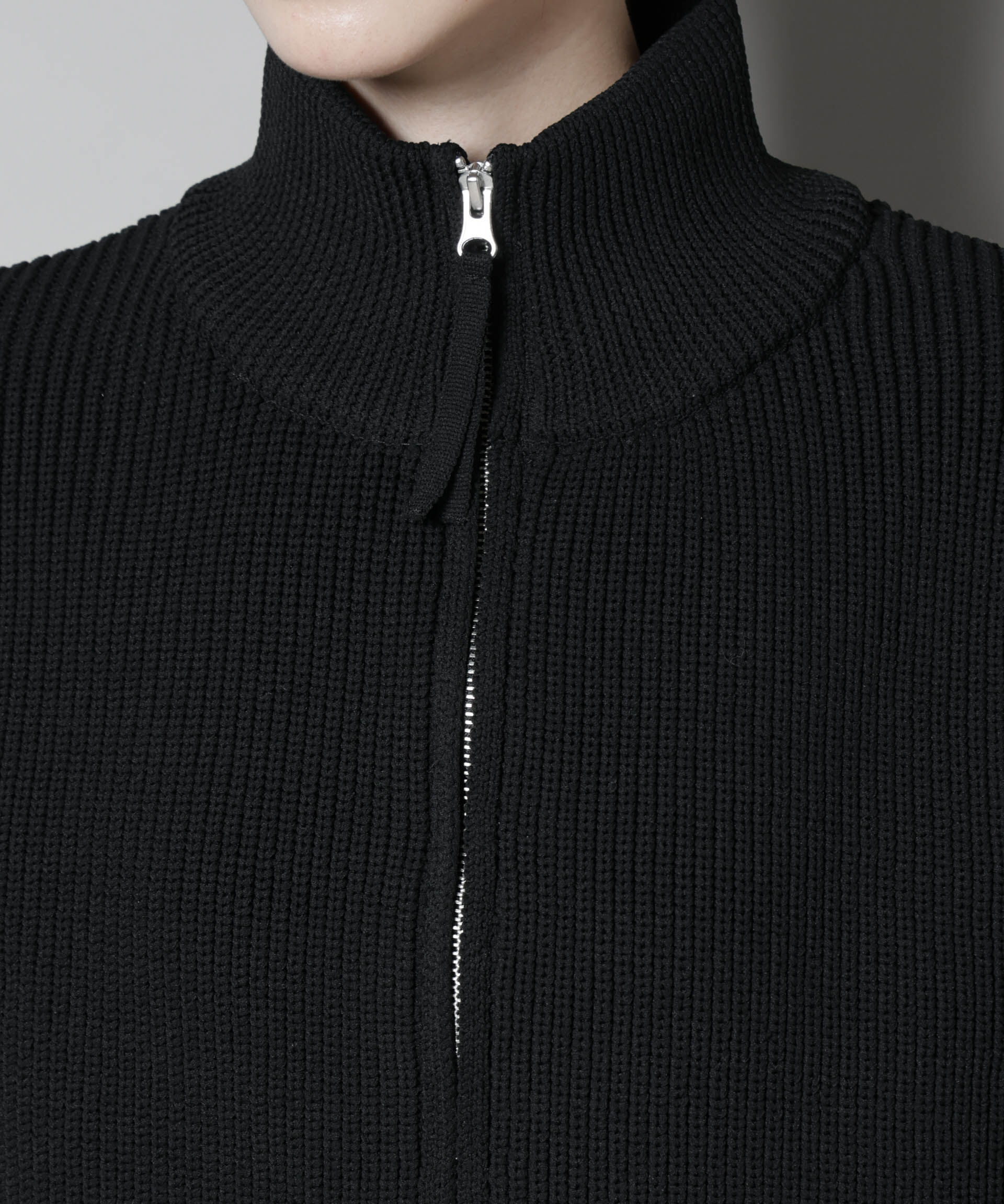 nano･universe「ダブルジップアップドライバーズニットベスト」|ニット・セーター|