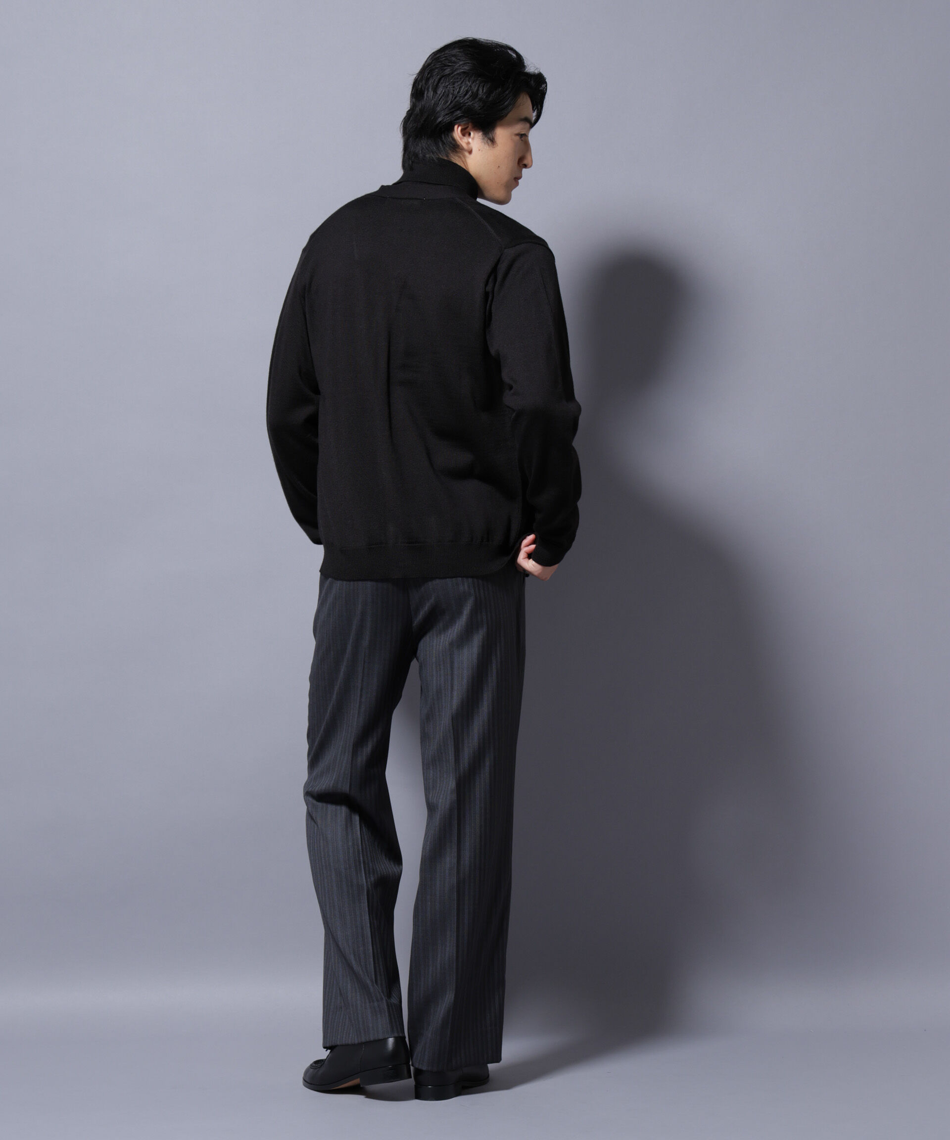 nano･universe「タスマニアミックスベーシックカーディガン」|ニット・セーター|