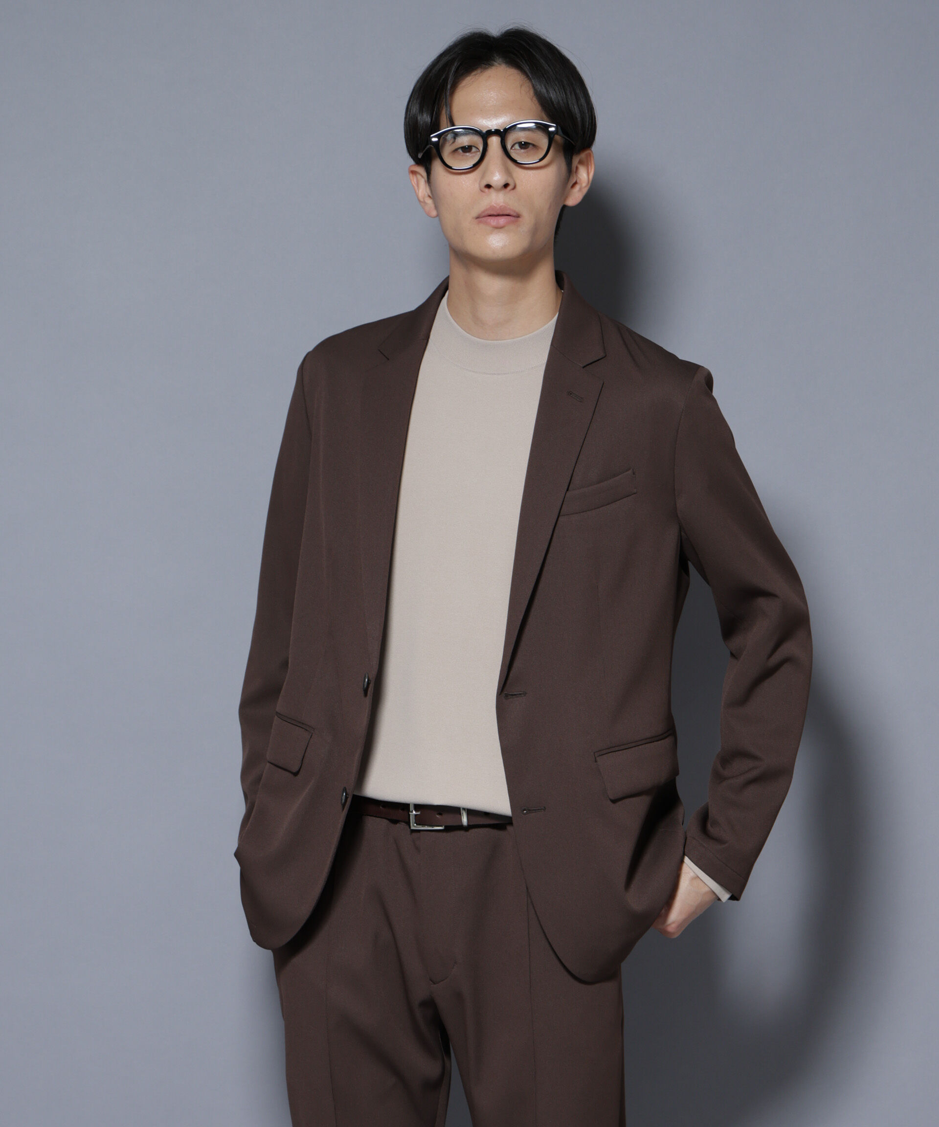 nano･universe「「N JACKET BASIC」シャドーストライプジャケット(セットアップ可)」|スーツ|