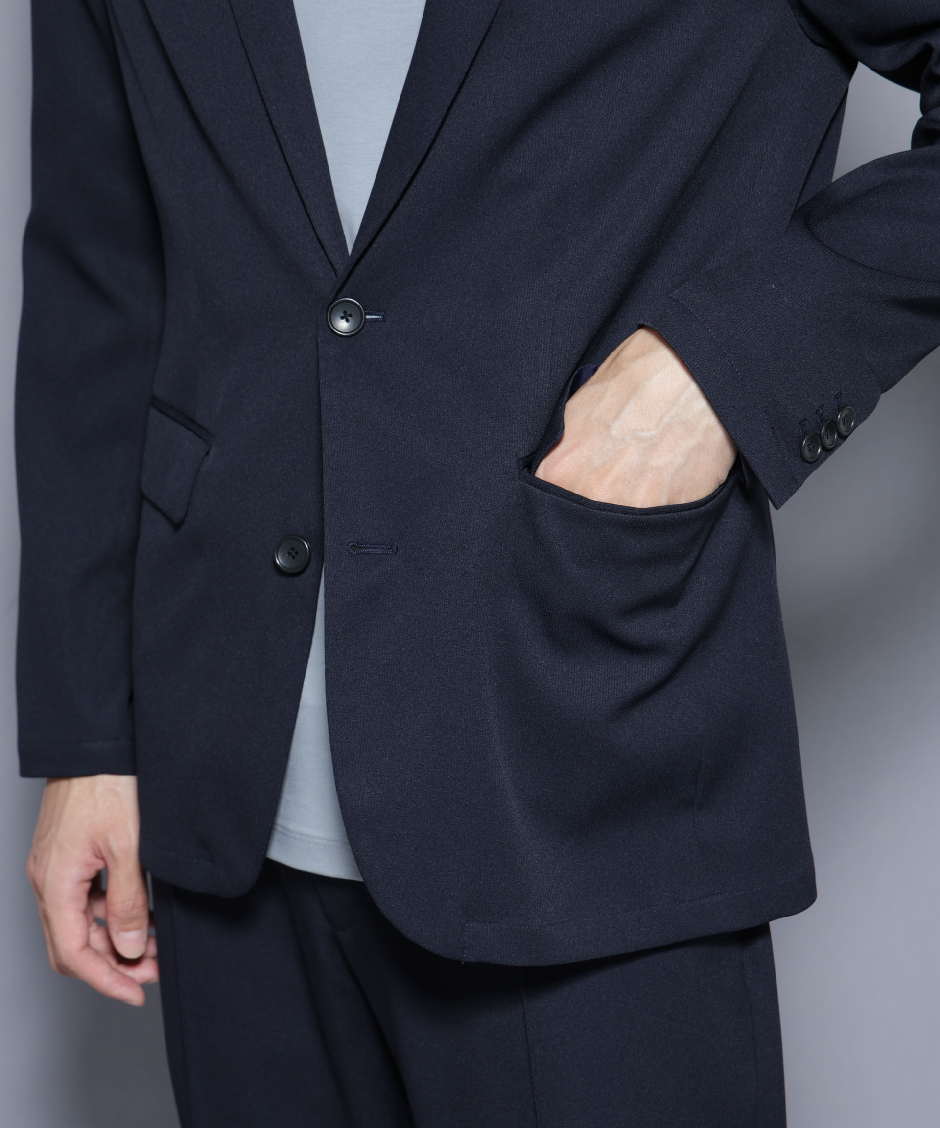 nano･universe「「N JACKET BASIC」シャドーストライプジャケット(セットアップ可)」|スーツ|