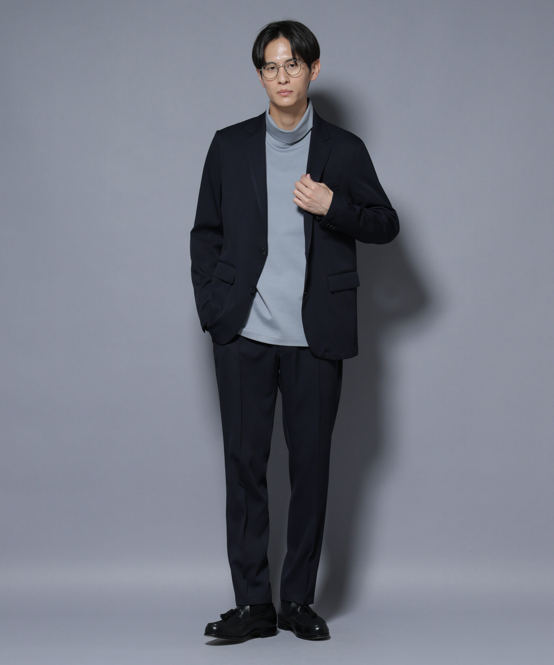 nano･universe「「N JACKET BASIC」シャドーストライプジャケット(セットアップ可)」|スーツ|