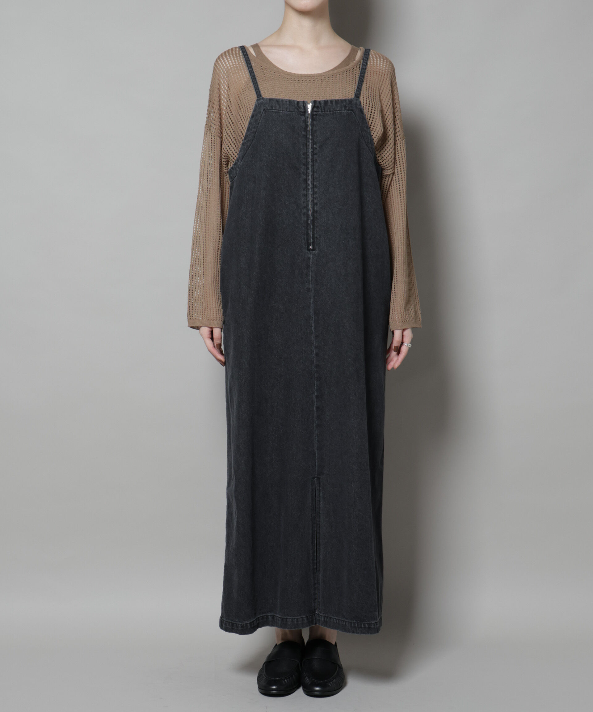 nano･universe「前後2wayデニムキャミソールワンピース」|ワンピース|