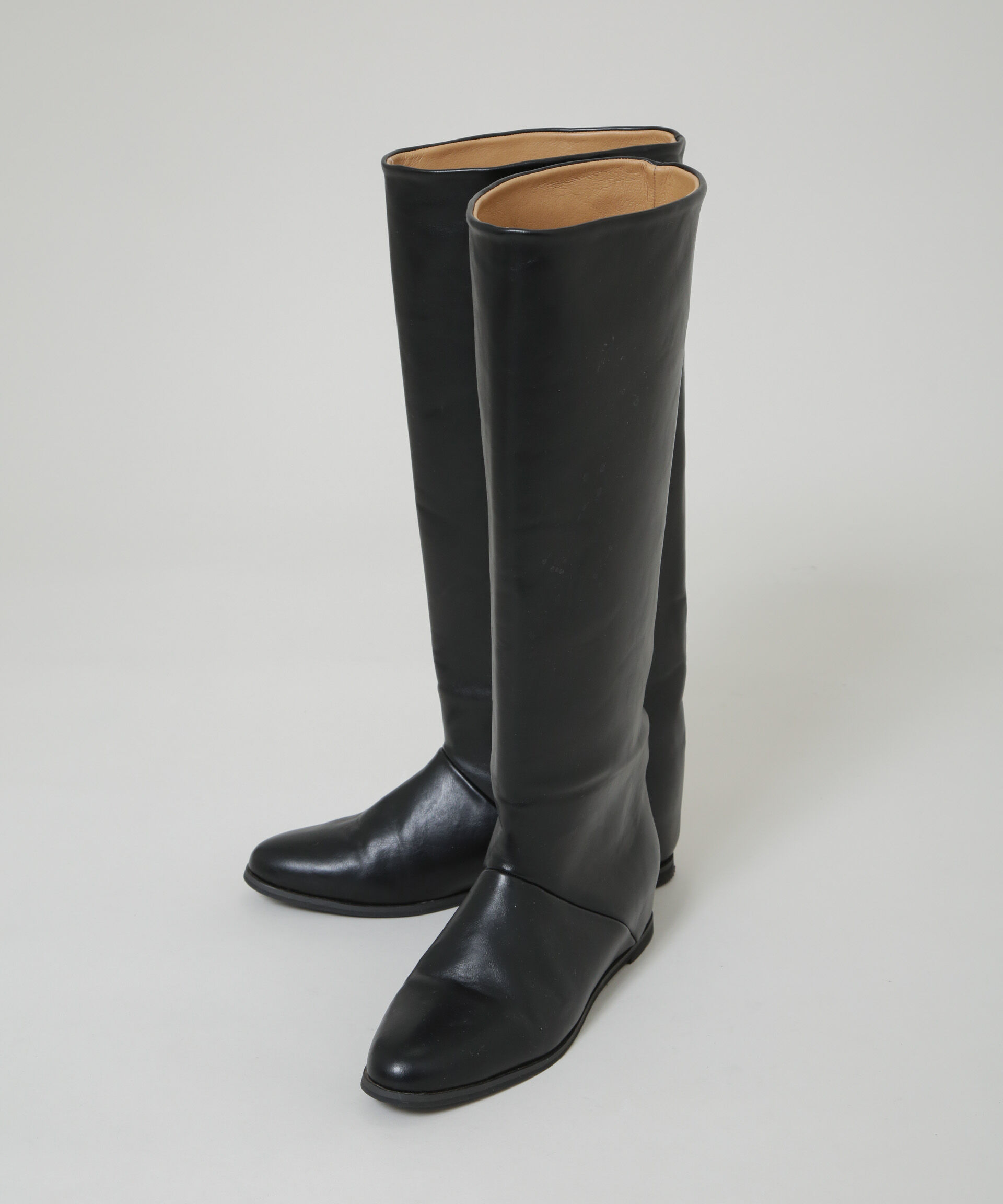 nano･universe「ワイドシャフトインヒールブーツ」|ビジネス・ドレスシューズ|