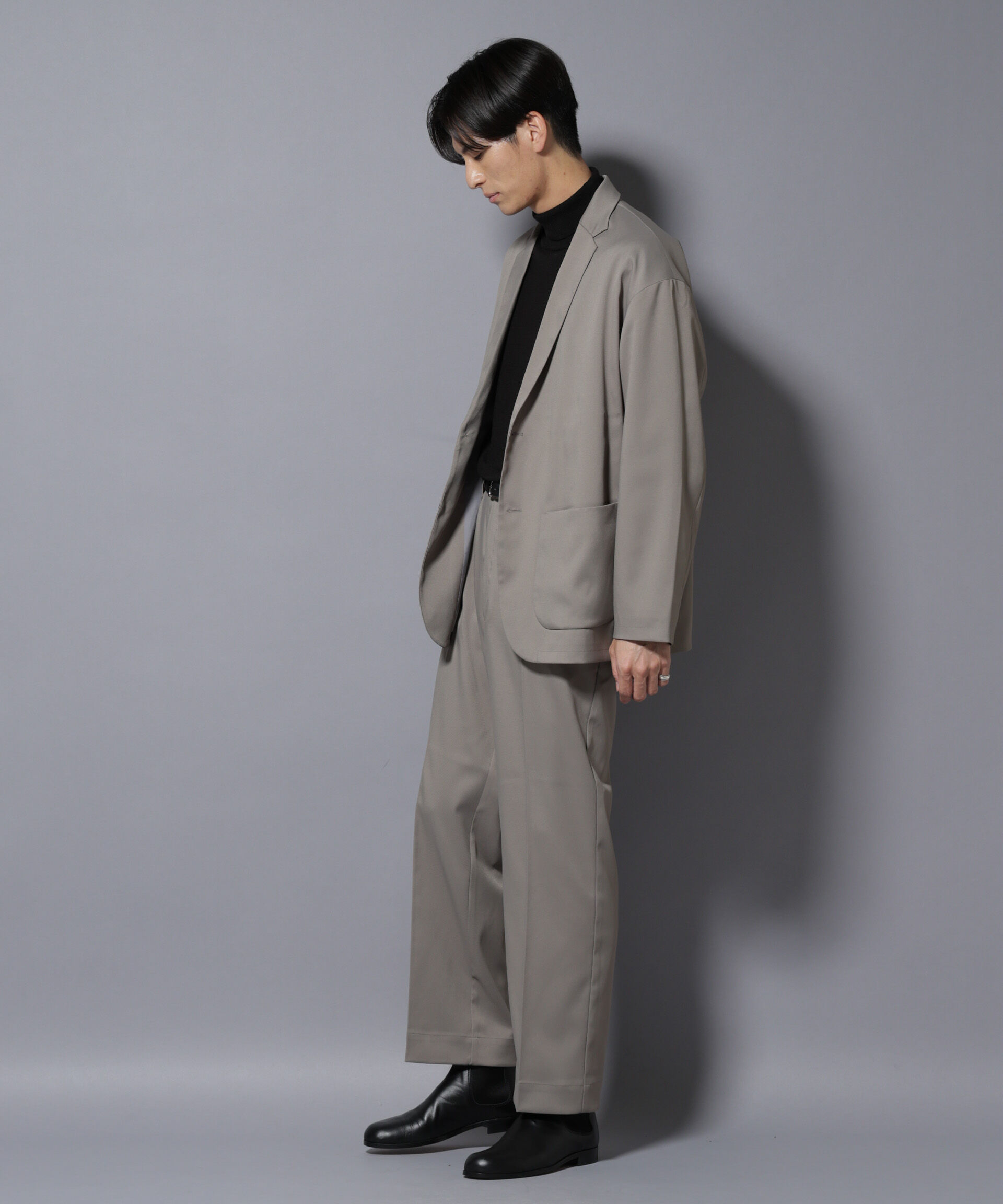 nano･universe「リラックスストレートスラックス（セットアップ可）」|チノ|