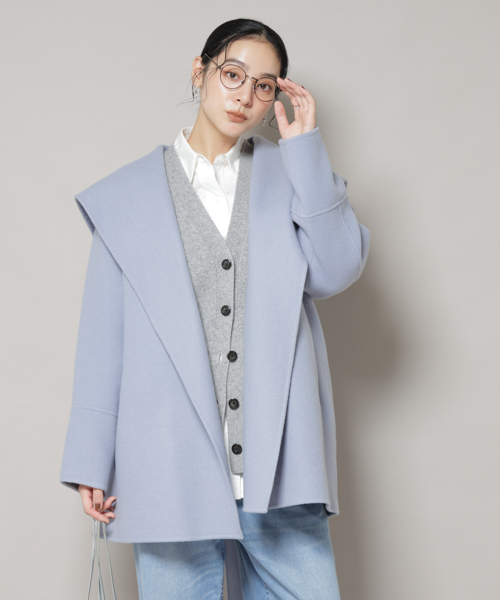 nano･universe「SUPER110blend リバーショールミディコート」|その他|