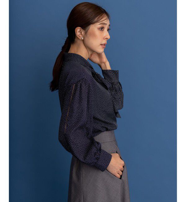 組曲「【KUMIKYOKU NAVY】デシンボウタイ ブラウス」|シャツ・ブラウス|