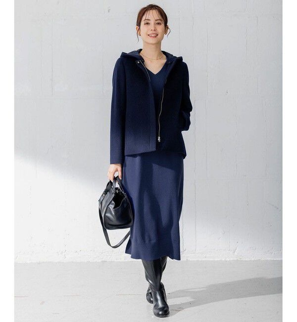 組曲「【洗える】Ｖネックニット ワンピース」|ワンピース|