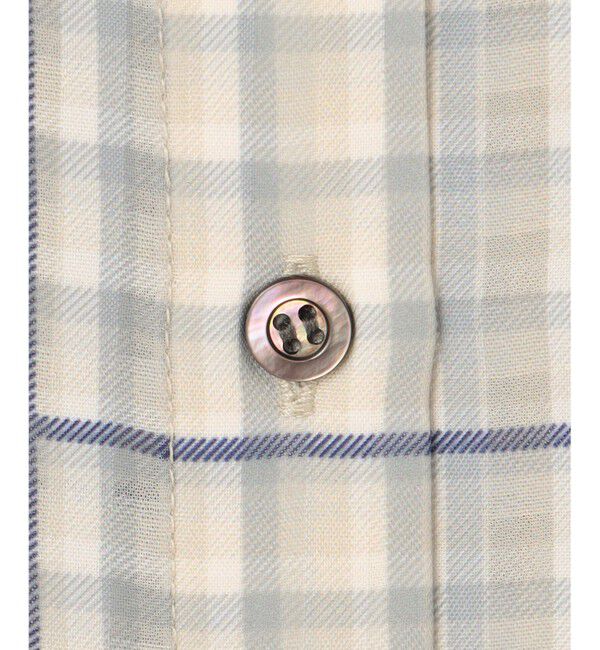 組曲「【洗える】シアーチェック ブラウス」|シャツ・ブラウス|