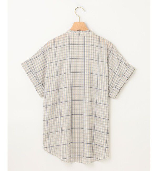 組曲「【洗える】シアーチェック ブラウス」|シャツ・ブラウス|