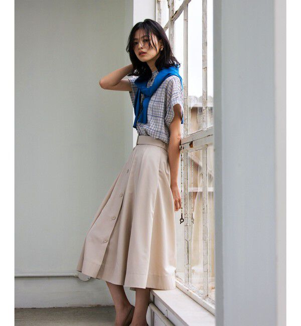 組曲「【洗える】シアーチェック ブラウス」|シャツ・ブラウス|