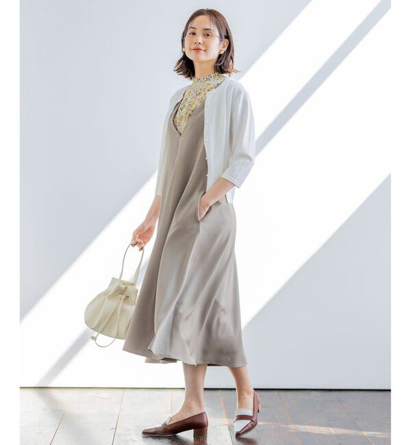 組曲「【WEB限定・2SET】フラワープリントアンサンブルニット」|カーディガン|