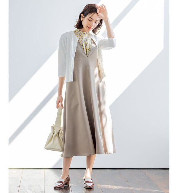 組曲「【WEB限定・2SET】フラワープリントアンサンブルニット」|カーディガン|