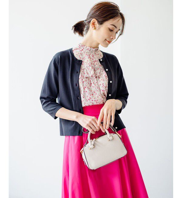 組曲「【WEB限定・2SET】フラワープリントアンサンブルニット」|カーディガン|