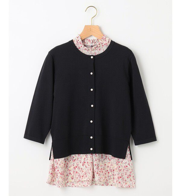 組曲「【WEB限定・2SET】フラワープリントアンサンブルニット」|カーディガン|