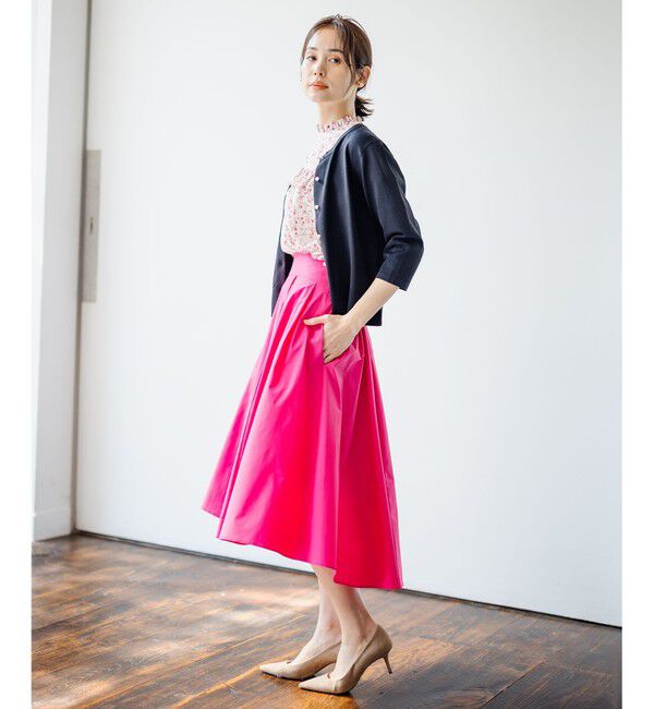 組曲「【WEB限定・2SET】フラワープリントアンサンブルニット」|カーディガン|