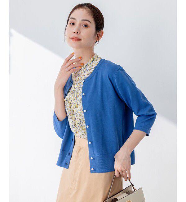 組曲「【WEB限定・2SET】フラワープリントアンサンブルニット」|カーディガン|