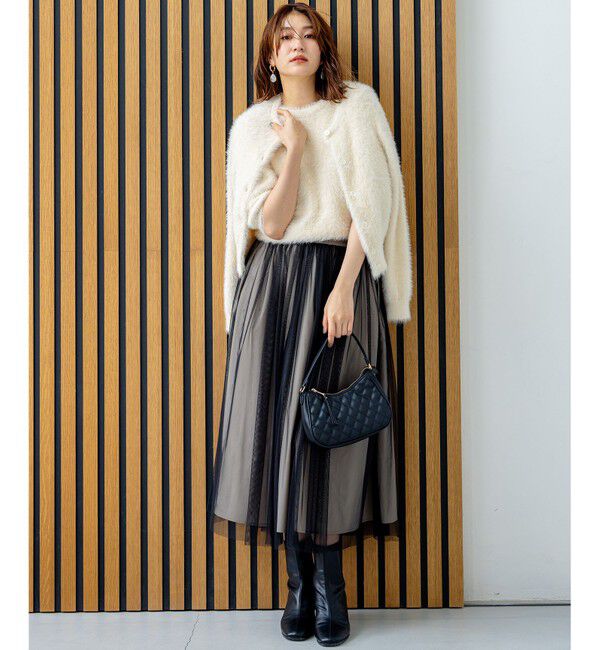 組曲「ナイロンファー カーディガン」|カーディガン|