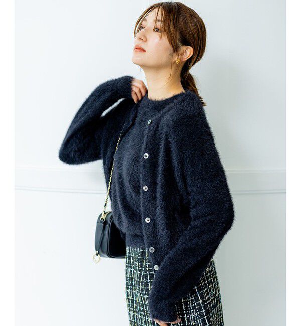 組曲「ナイロンファー カーディガン」|カーディガン|